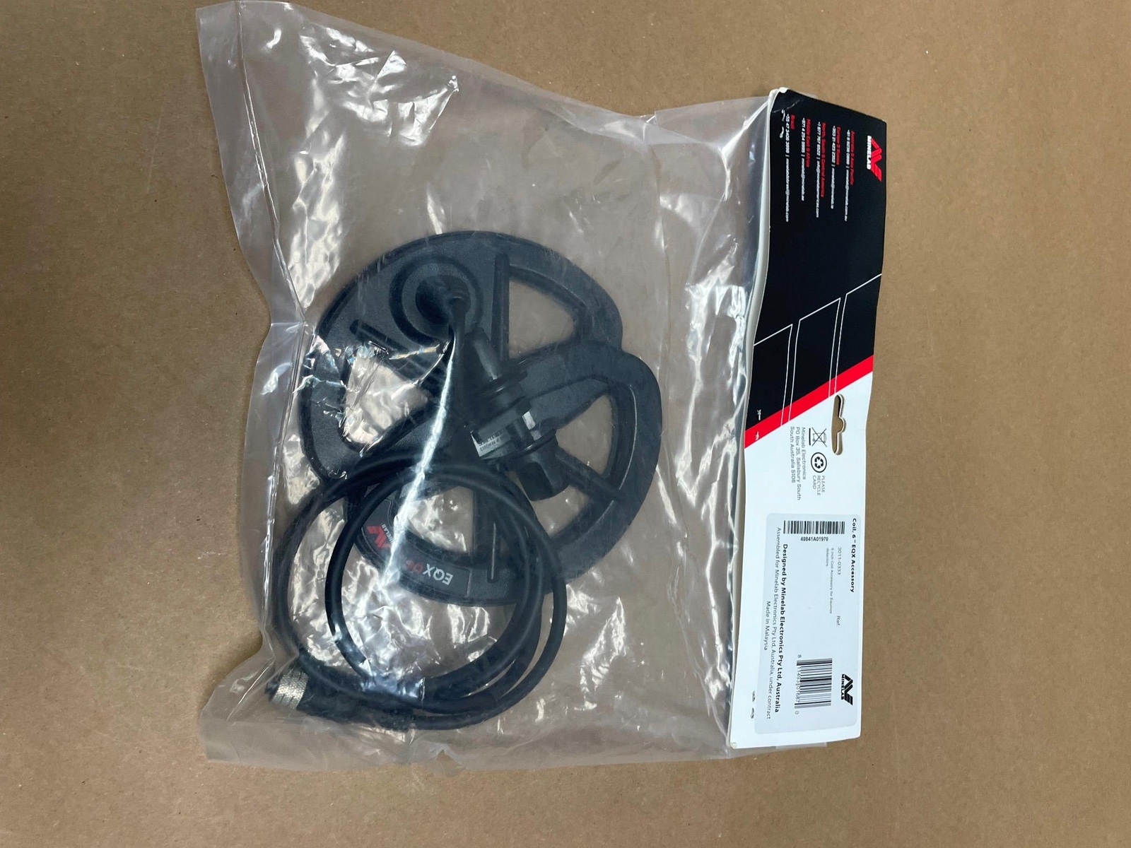 MINELAB EQUINOX 6″ METAL DETECTOR COIL- EQX 06 DOUBLE-D SMART COIL – 3011-0333