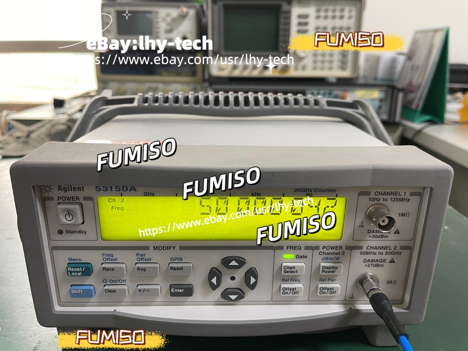 Agilent Keysight 53150A 10Hz-20GHz CW Microwave Frequency Counter _1096&lhy
