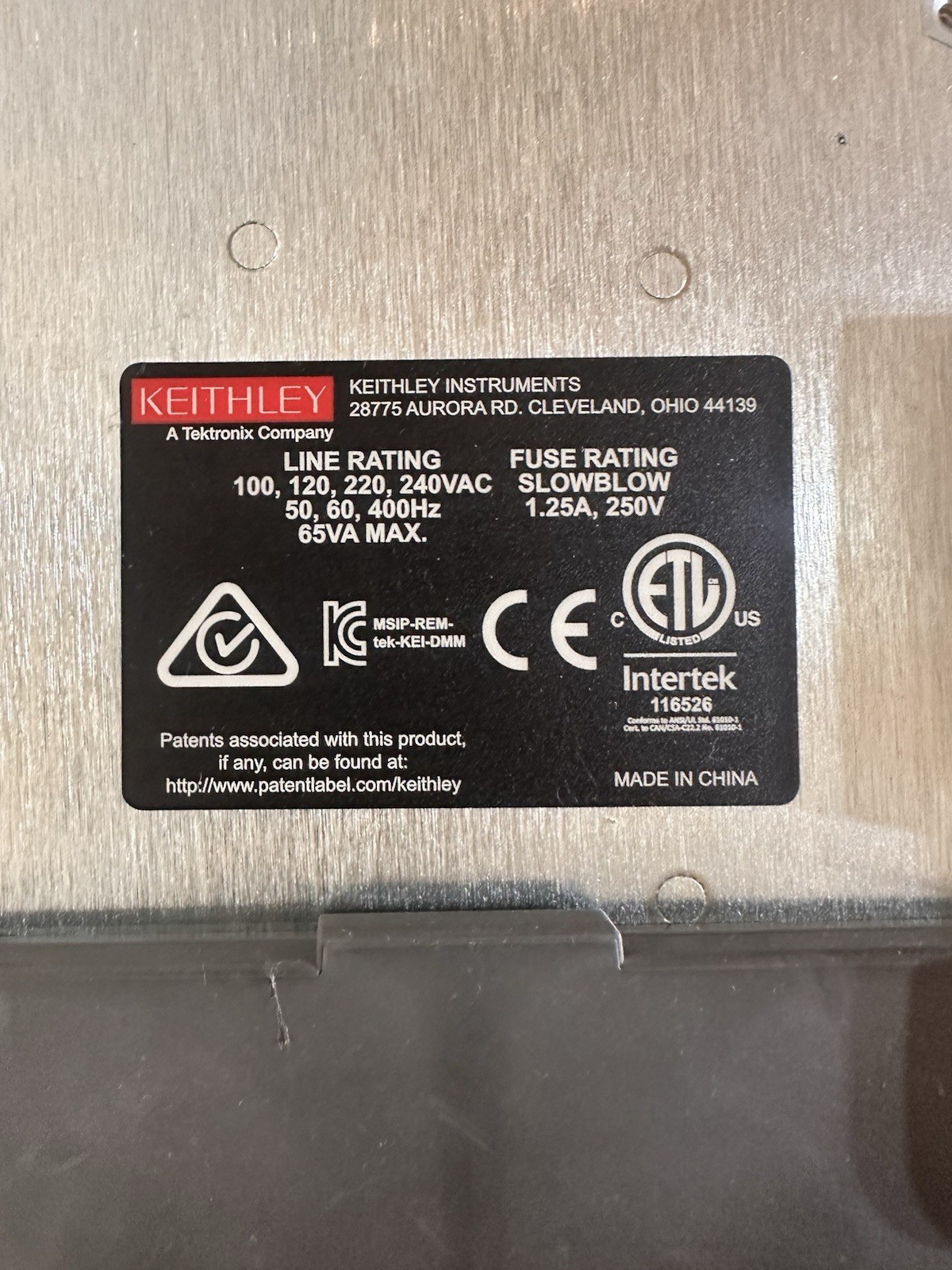 Keithley DAQ6510 6.5 Digit Data Acquisition Multimeter System Touchscreen Tested