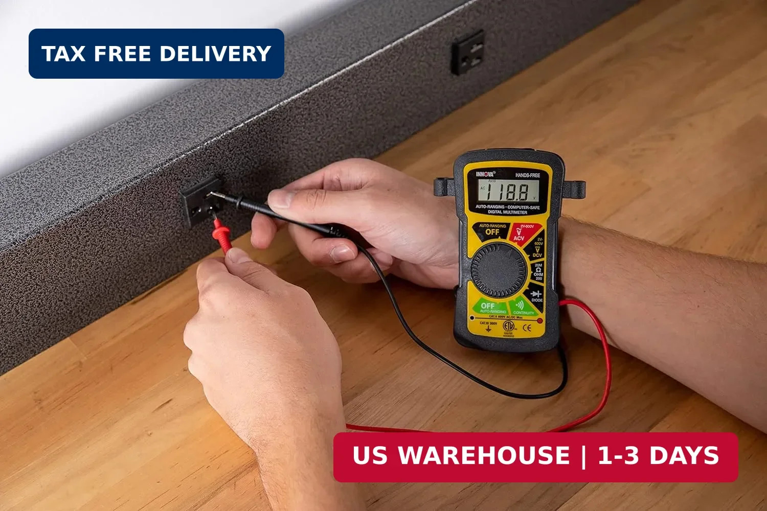 Innova 3300 Hands-Free Digital Multimeter Black