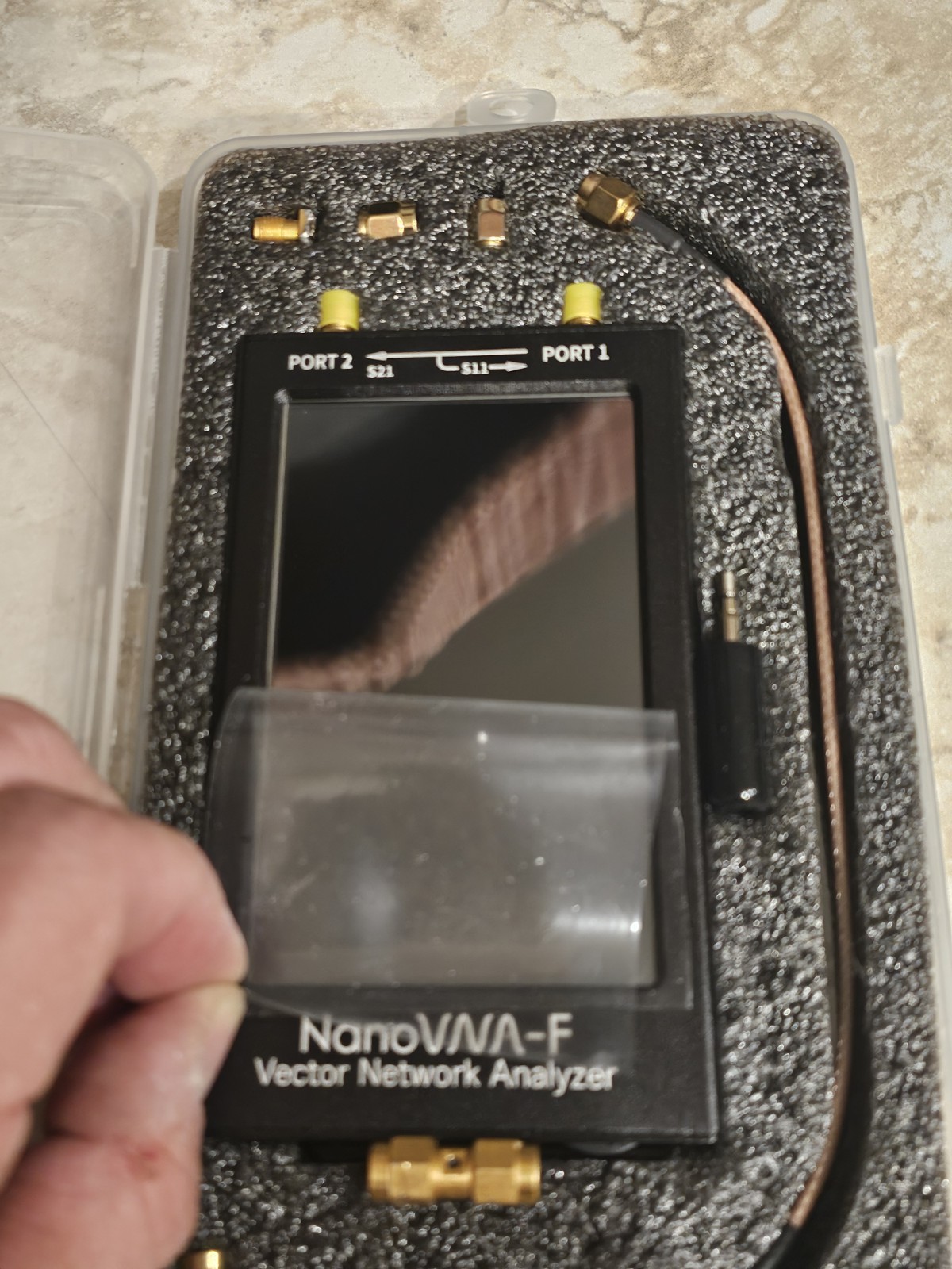 NanoVNA-F Vector Network Antenna Analyzer 10K-1500MHz 4.3″ TouchScreen W/ Button