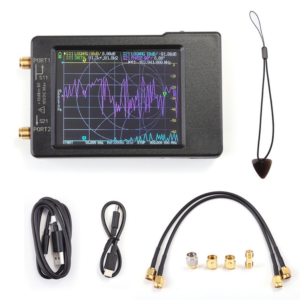 Vector Network Analyzer 2 8 Inch Touchscreen 50kHz 900MHz with For MicroSD Slot