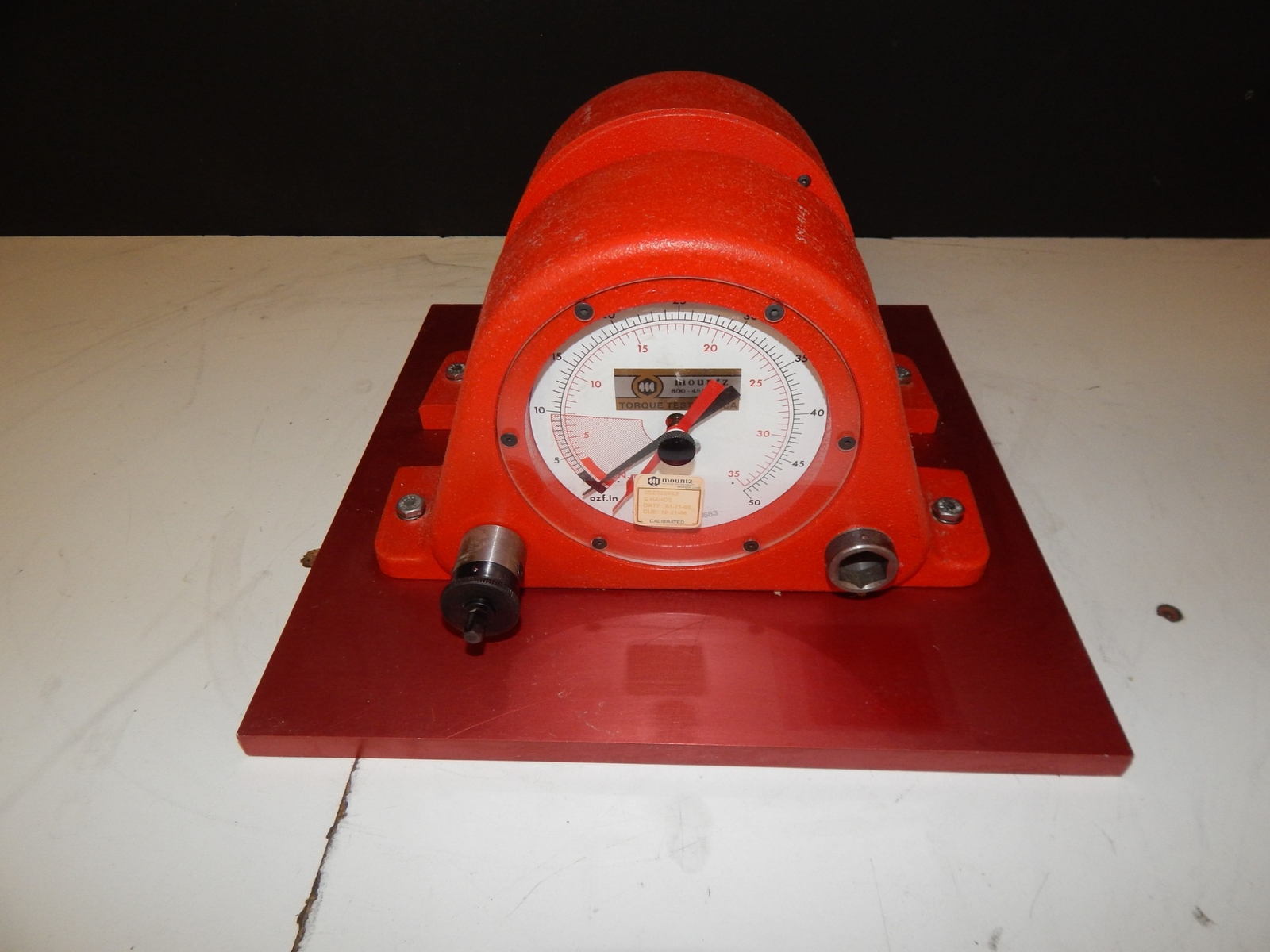 ^^ MOUNTZ TORQUE TESTER 0-50 OZF IN / 0-36 LBN IN (KPE24)