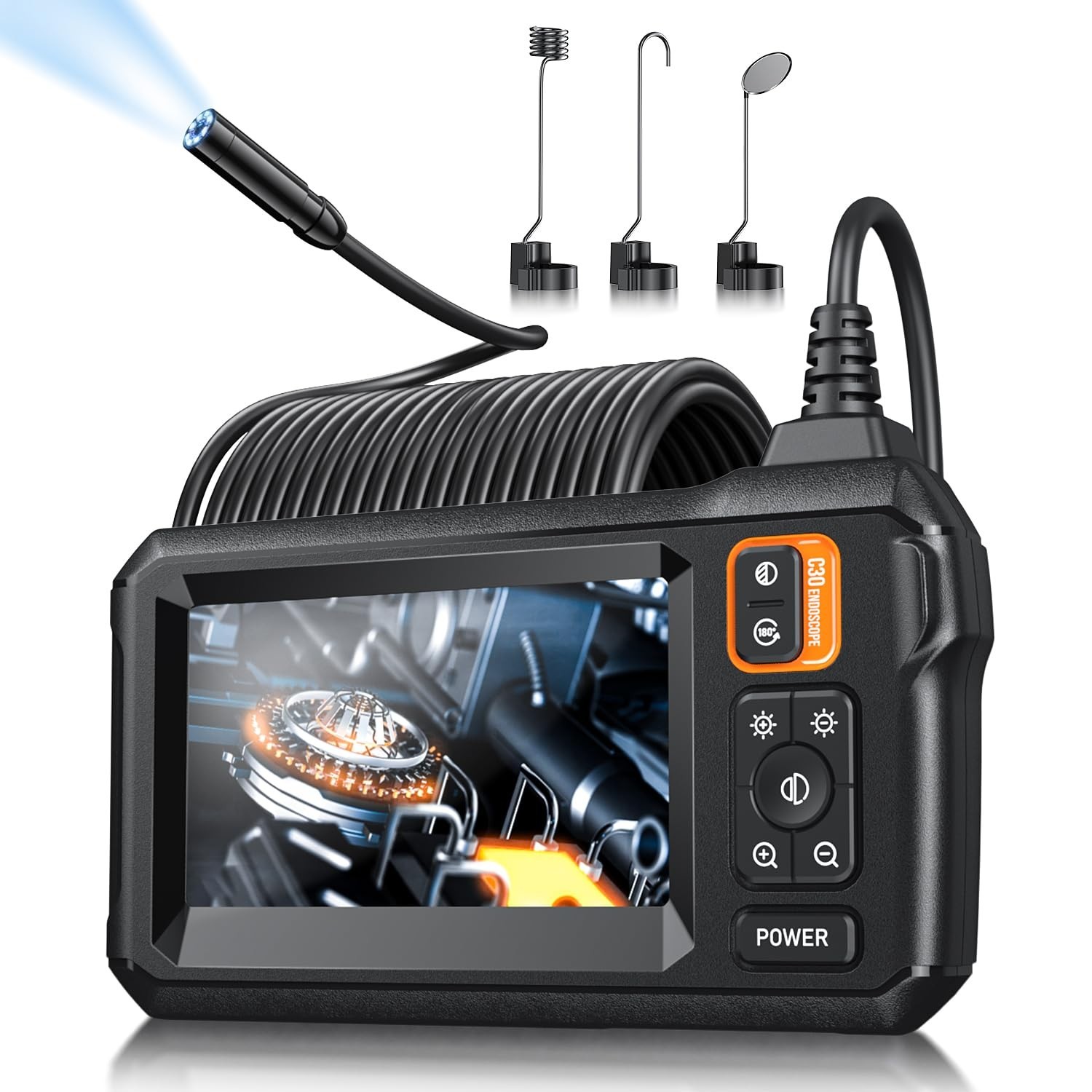 Endoscope Camera with Light, 1080P HD Borescope,Waterproof Snake Camera (16.5ft)
