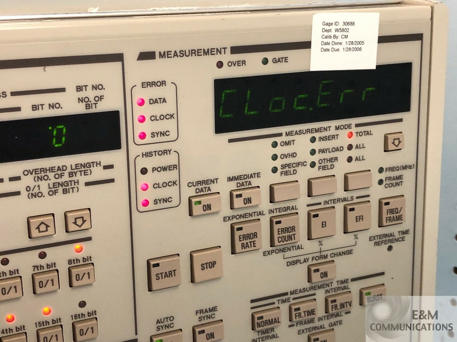 D3286 ADVANTEST DIGITAL TRANSMISSION TESTER 12GB/S ERROR RATE DETECTOR (1)