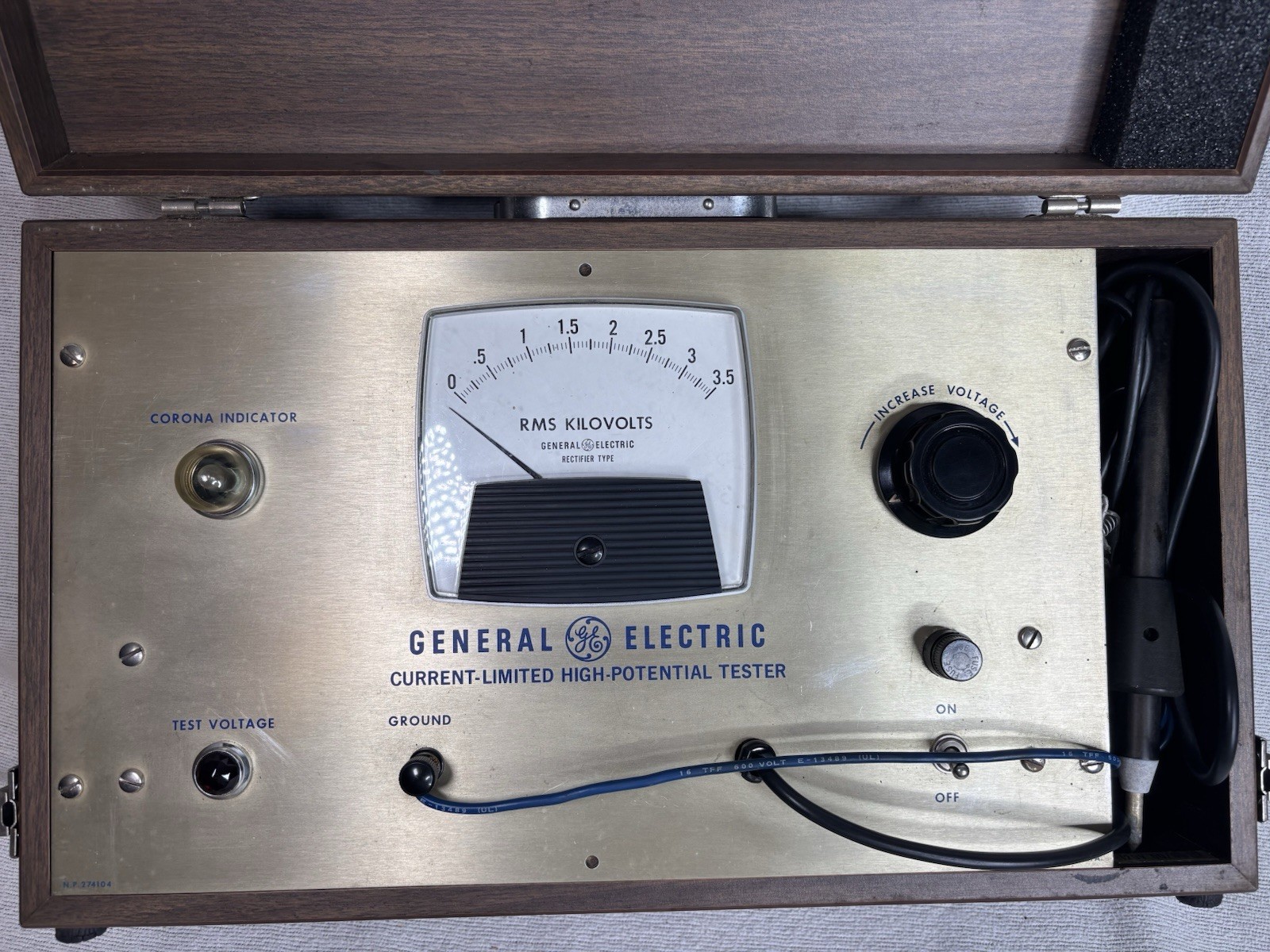 General Electric,9892115G Current-Limit High-Potential Tester 120V 50/60HZ