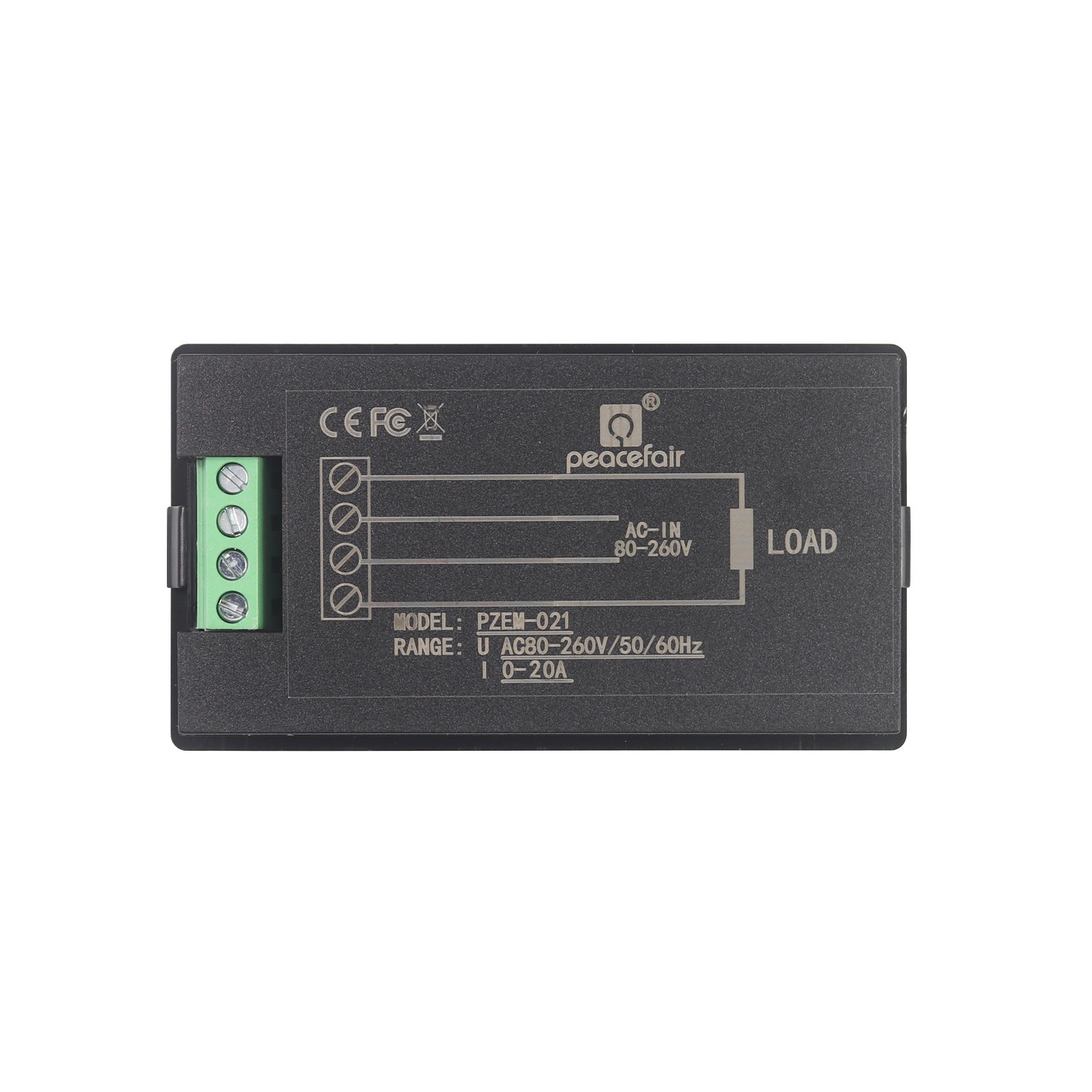 AC 80~260V 20A LCD Digital Volt Watt Power Energy Meter Panel Voltmeter Ammeter