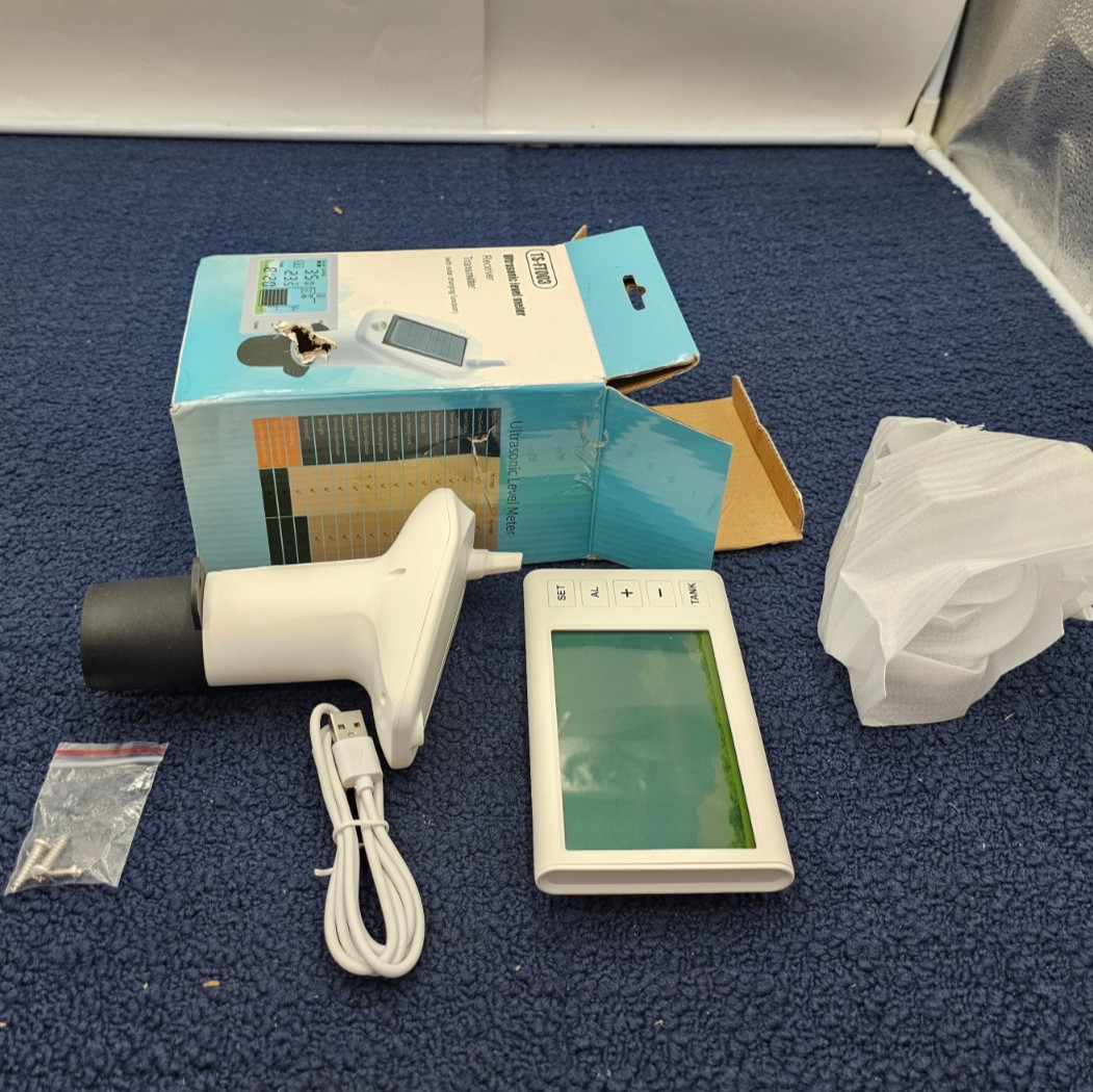 TS-FT005 1-5m Ultrasonic Liquid Level Gauge 4.3-inch Screen IP65 Waterproof