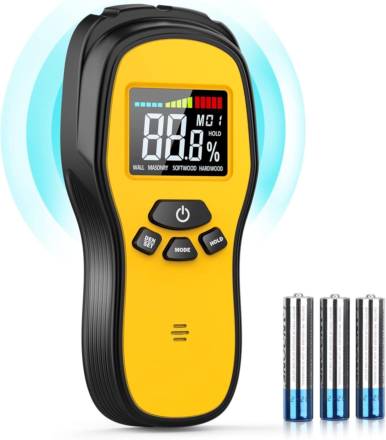 Pinless Moisture Meter – Wood Moisture Meter Digital Moisture Detector for Lu…