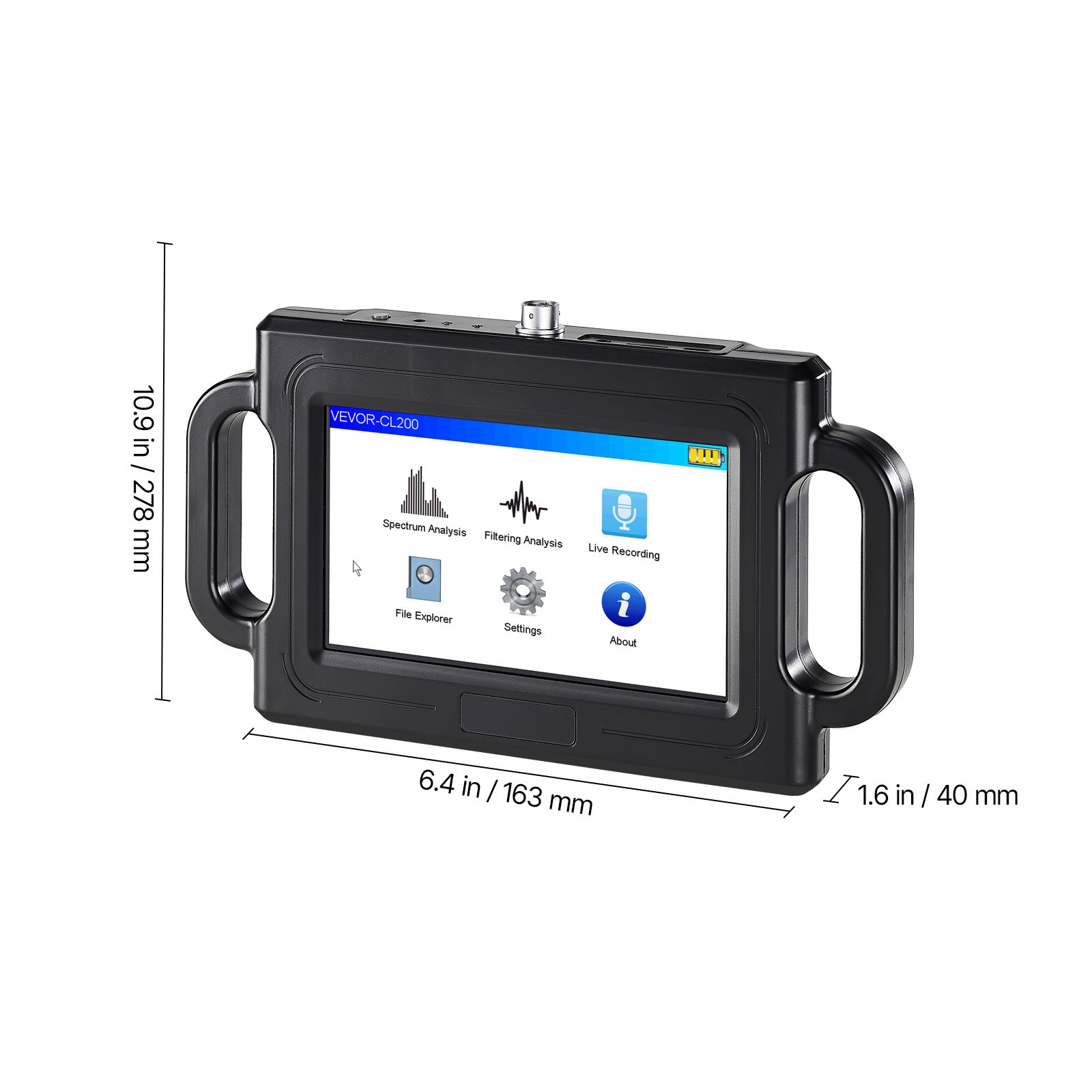Uimoso Pipe Leak Detection Device 1Hz-5000Hz 7″ Touchscreen Locator