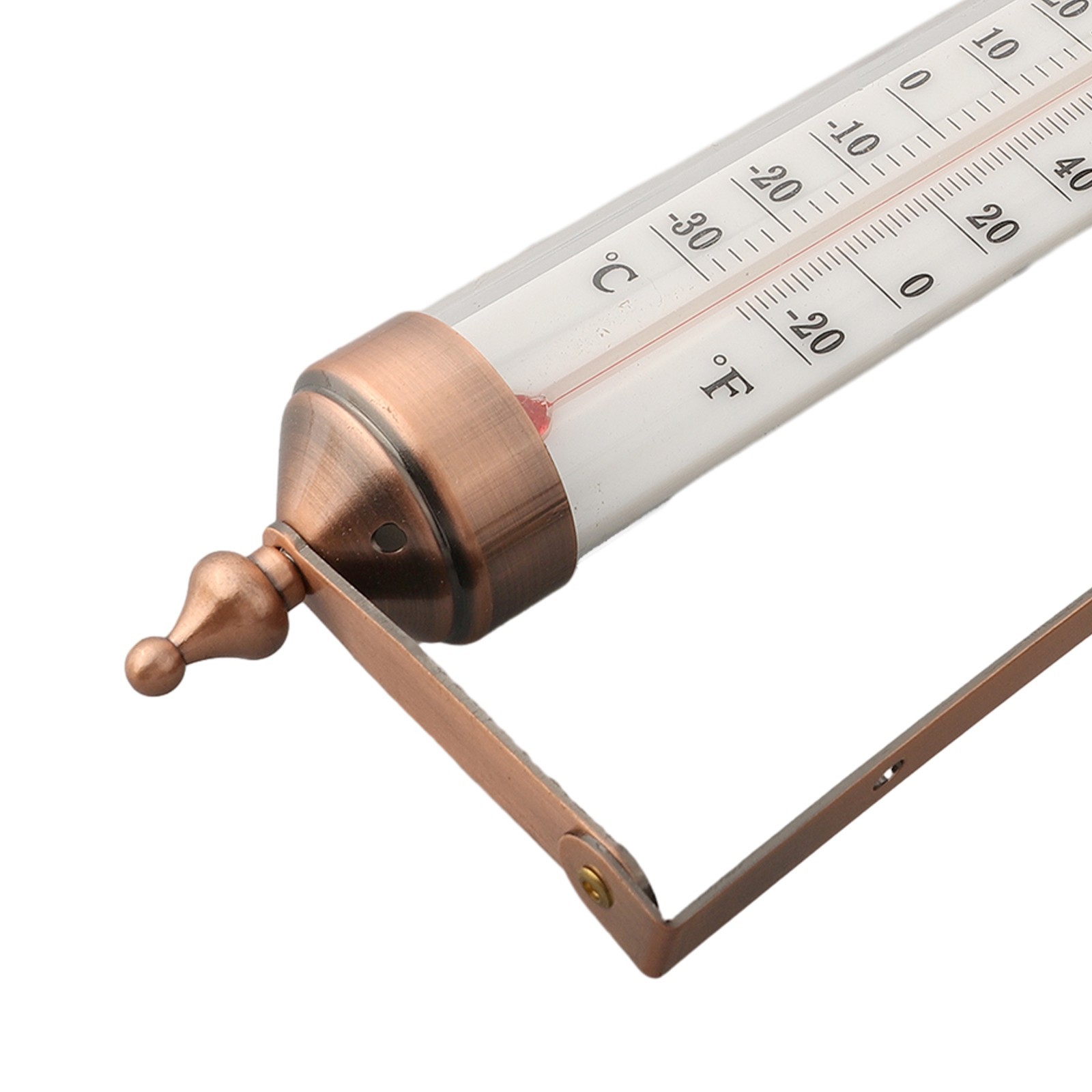Cordless Indoor Outdoor Thermometer 10 Inch Dual Scale Steel Construction