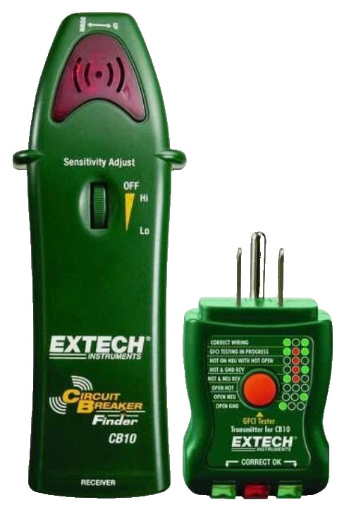 Extech AC Circuit Breaker Finder CB10 tester with manual sensitivity adjustment