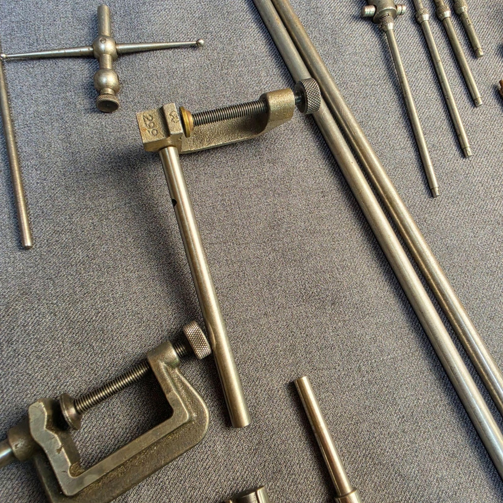 Vintage Starrett No.196 Dial Test Indicator Machinist Tool Set Made In USA Steel