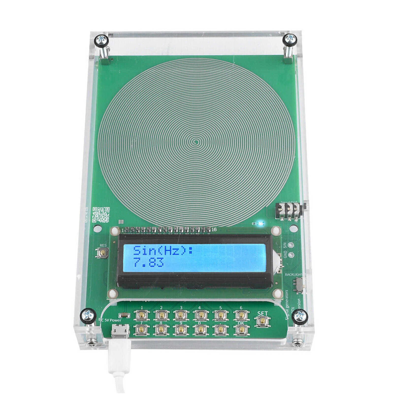ADJUSTABLE FM Schumann Wave Generator Pulse Sine Frequency 7.83Hz 0.01Hz~30000Hz