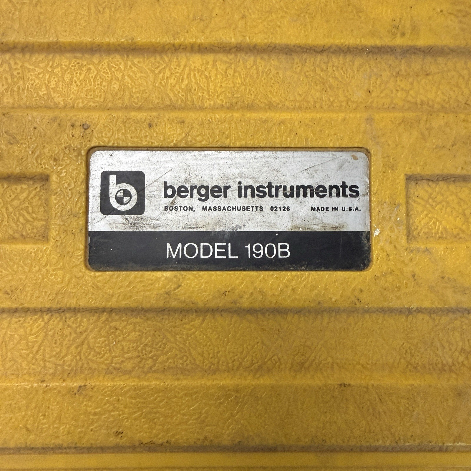 Berger Instruments Model 190B Transit Level & case SURVEYOR TOOL CLEAR OPTICS