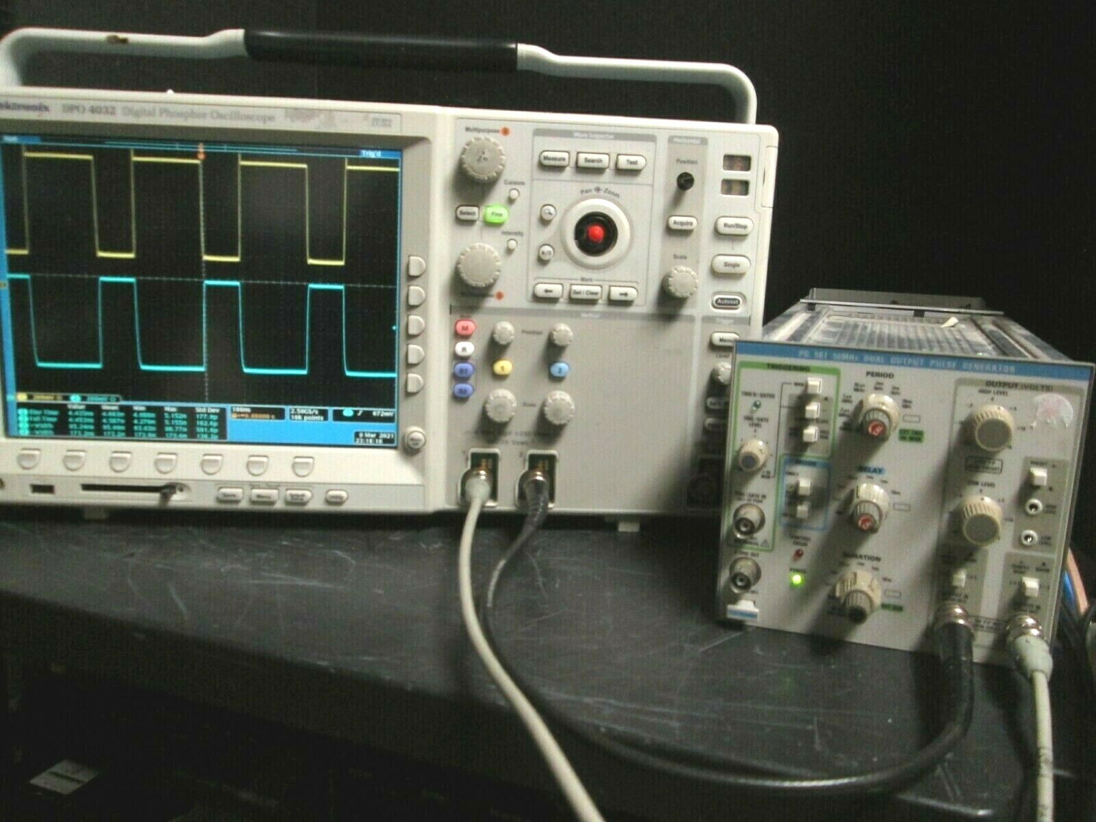 Pulse Generator 50 MHz Dual Output TESTED! Tektronix PG507