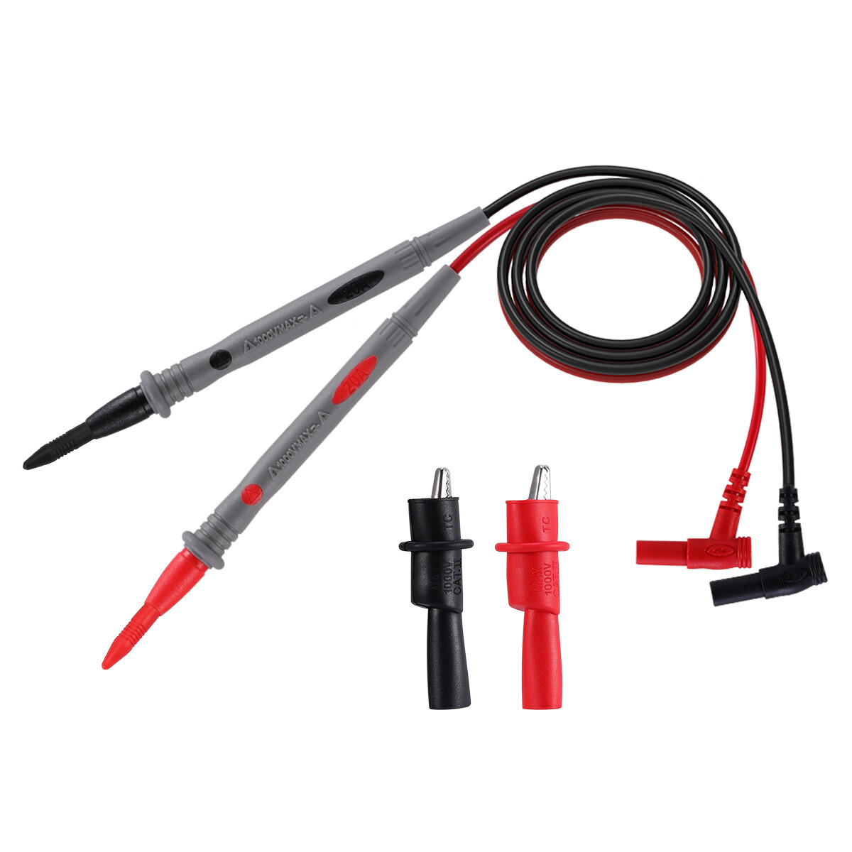 1000V 20A Soft Silicone Multimeter Test Leads for Digital Multimeters Voltmeters