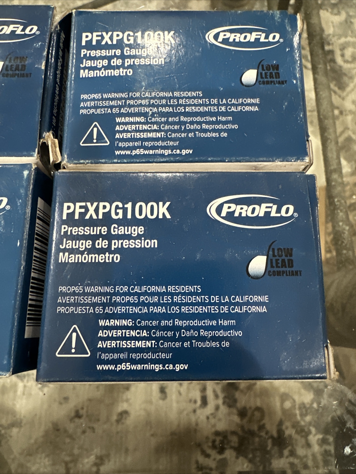 4 Lot PROFLO 2″ Pressure Gauge 0- 100 lb. PFXPG100K PFXPG Series