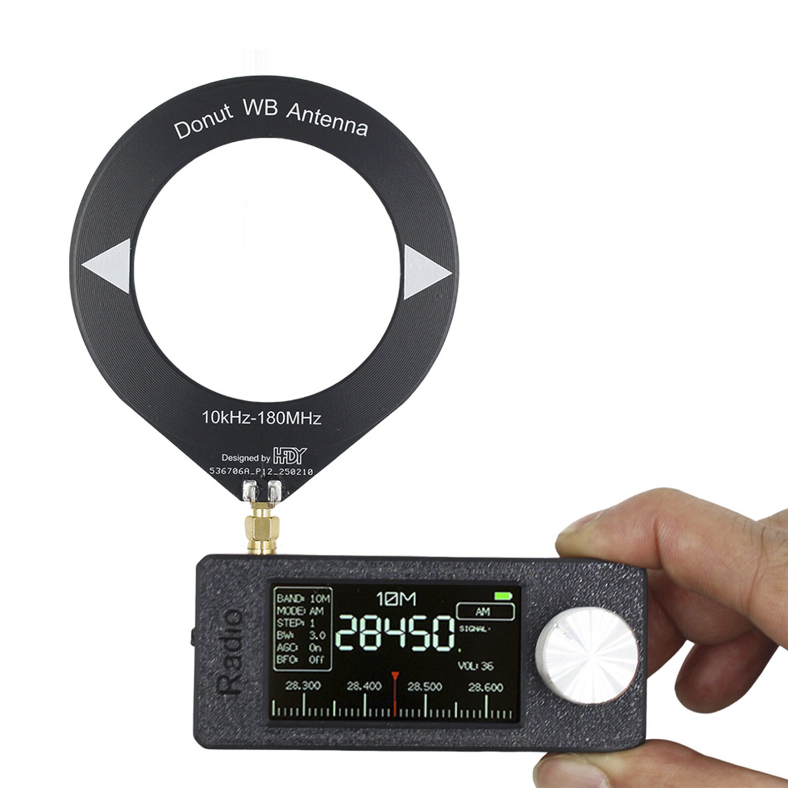 SI4732 Portable Radio 0.5-108MHz LSB USB Mini Pocket Radio 1.9-inch IPS Display