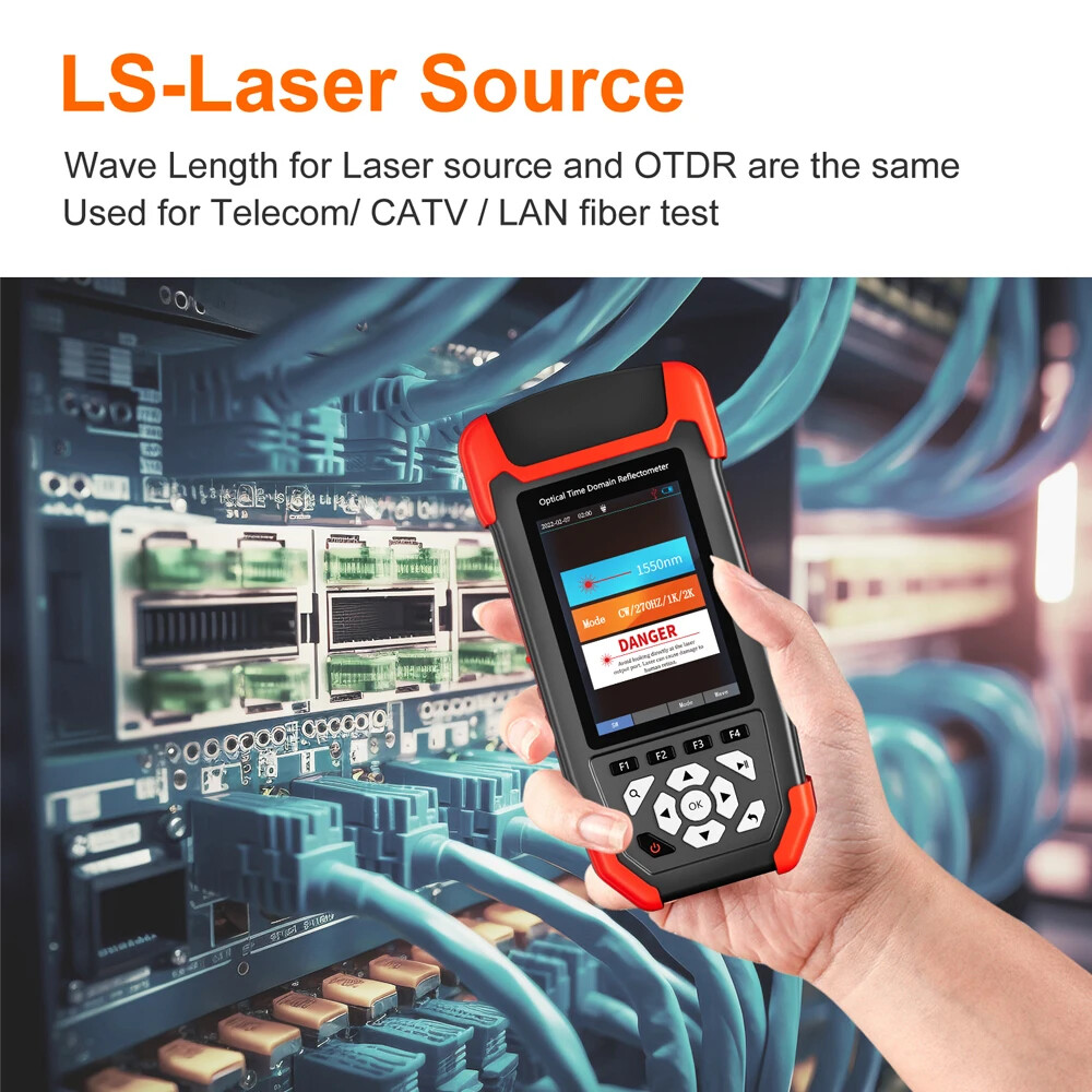 3.5in LCD Screen Fiber Tester 1310/1550nm Optical Time Domain Reflectometer