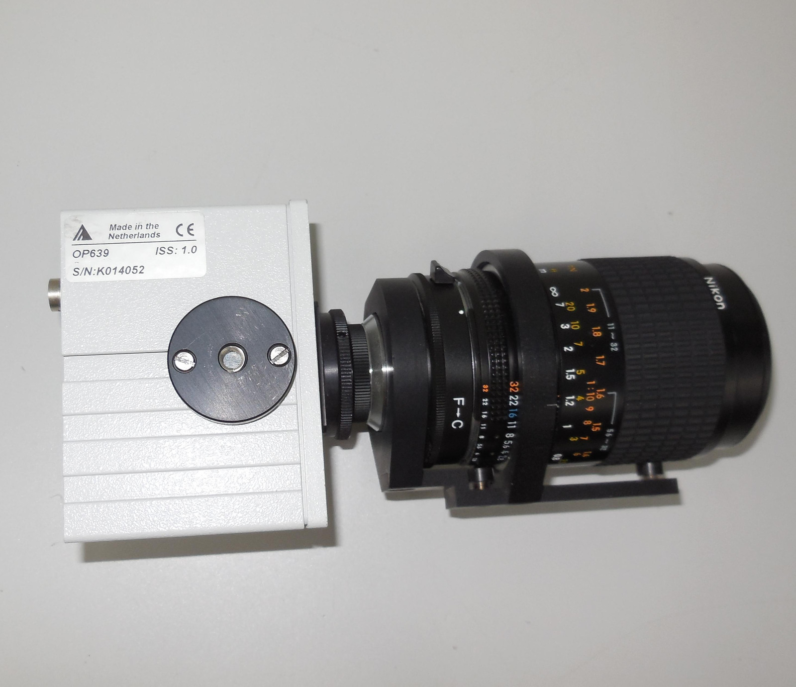 Adimec MX12P OP639 ISS:1.0 & Micro-nikkor 105mm 1:2.8