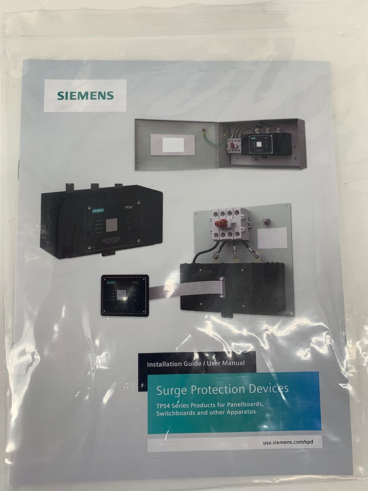 Siemens TPS4C0115XW02 Surge Protection Device SCCR 200kA 208/120V 3P w/Counter