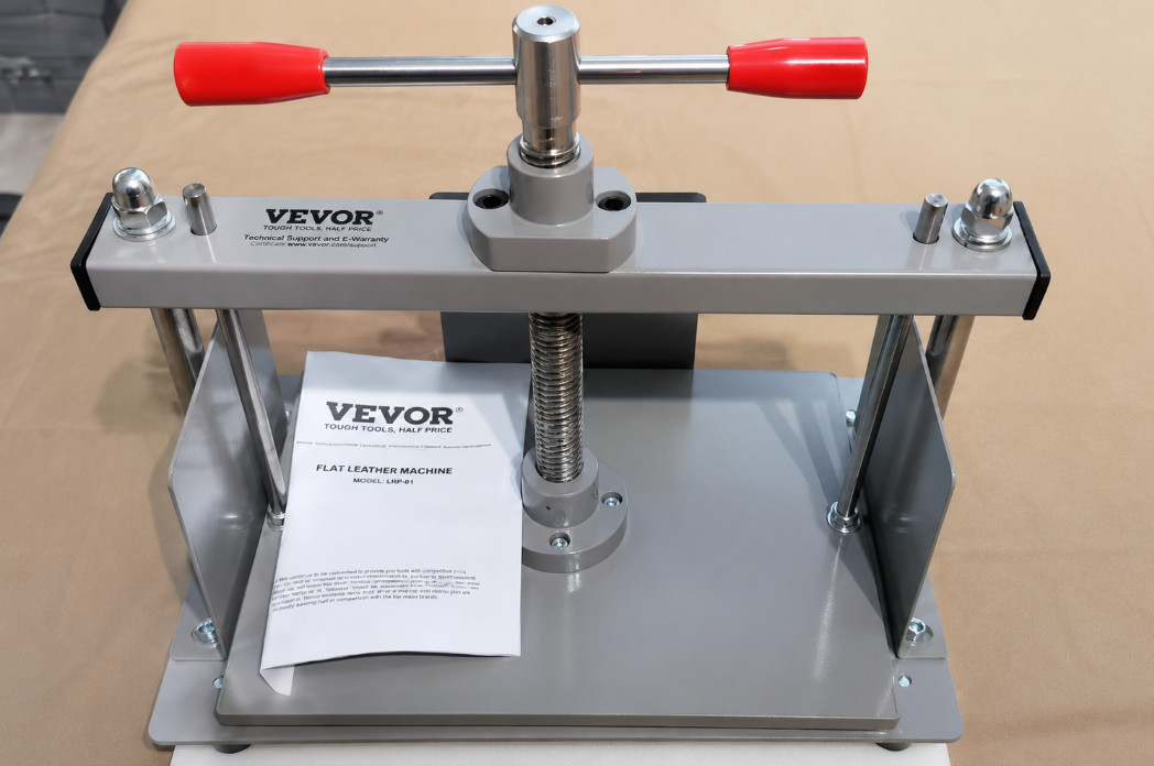 Manual Paper Press Machine 12×8.6 in for A4 Paper 10cm Thickness Steel Frame Pap