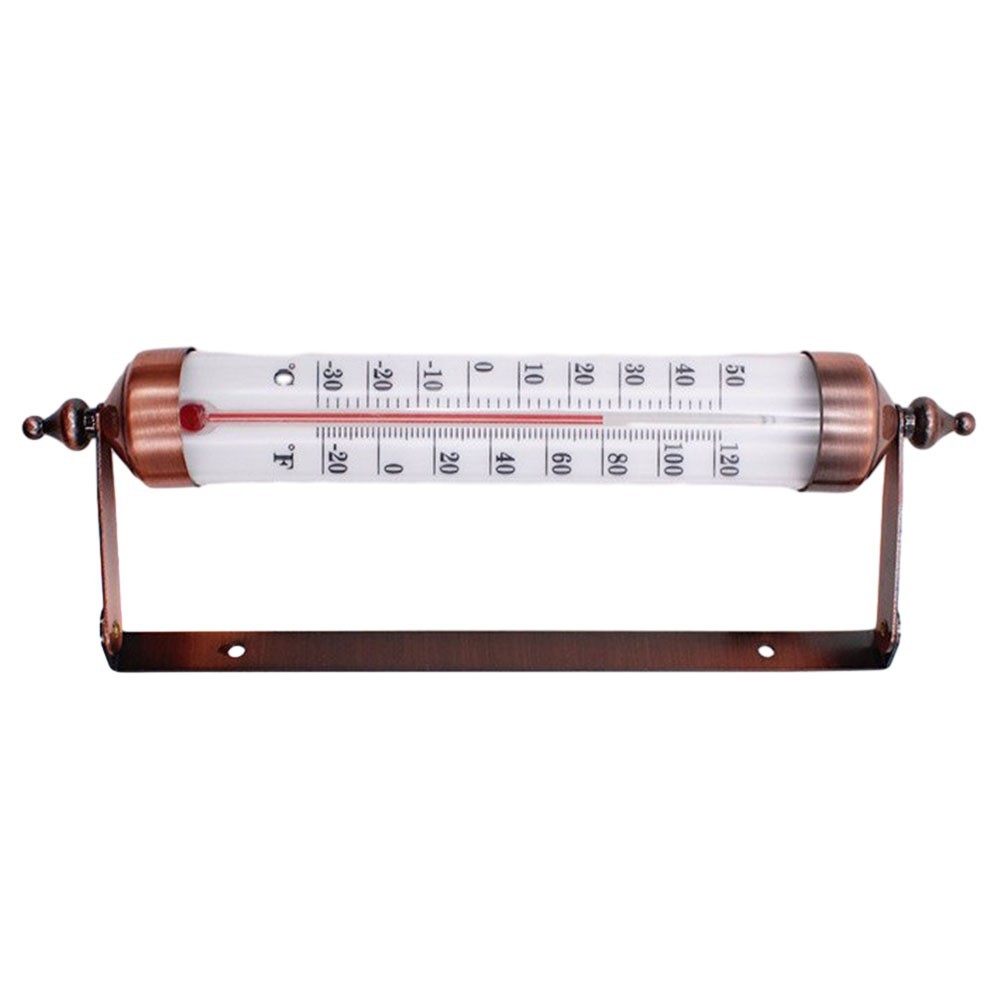 Cordless Indoor Outdoor Thermometer 10 Inch Dual Scale Steel Construction
