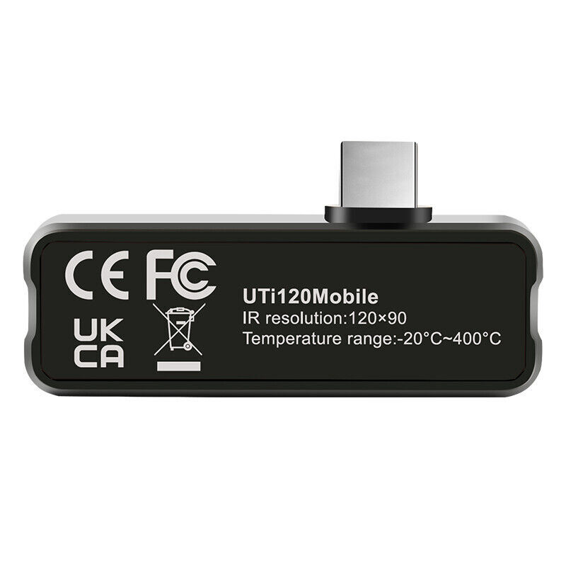 UNI-T UTi120Mobile Thermal Imager for Android Type-C -20℃~400℃ Auto Alarm Record