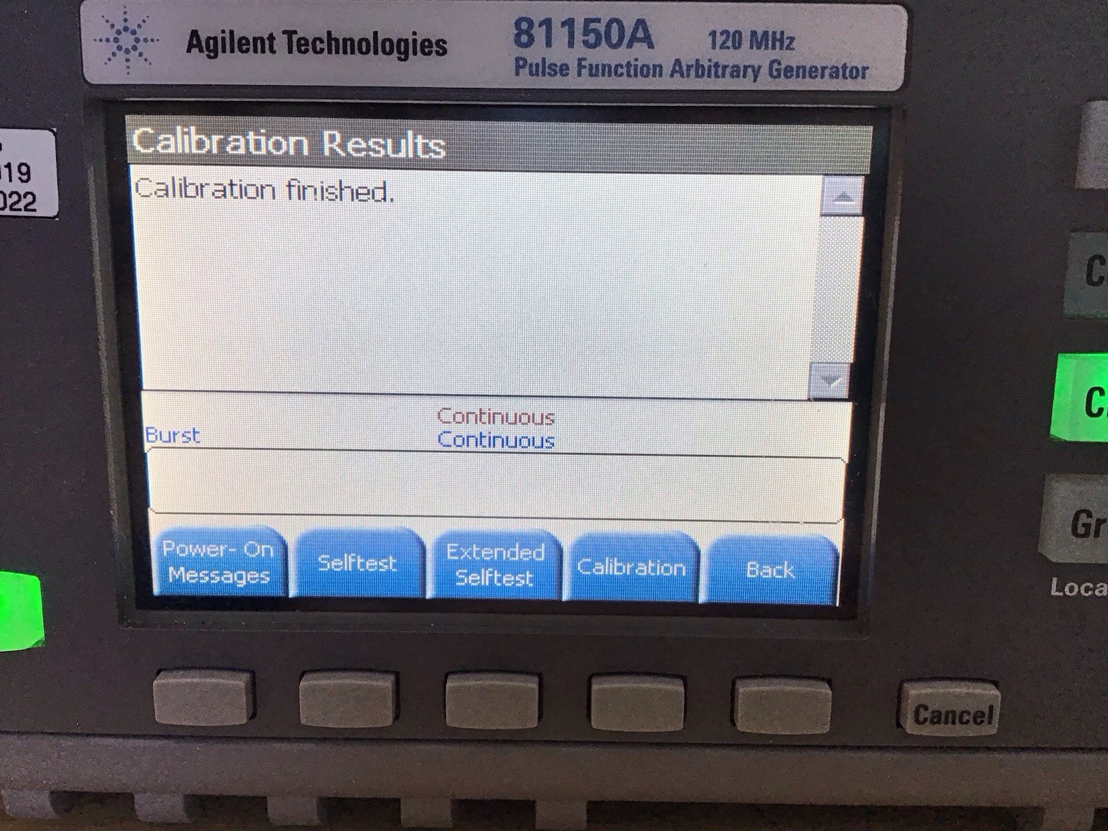 Agilent Keysight 81150A Pulse Function Arbitrary Generator w/Opt. 2 CH Cal’d !!!
