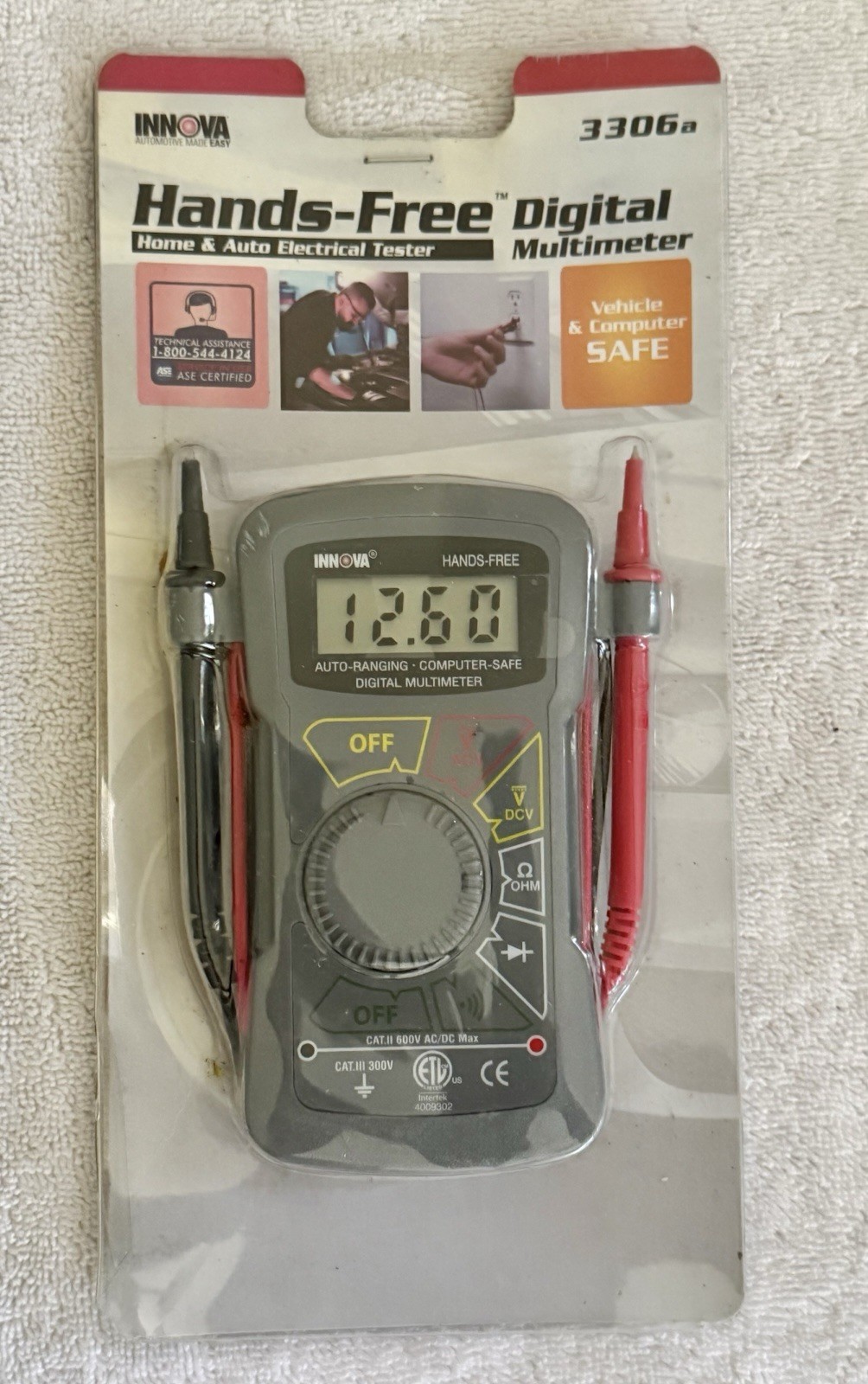Innova 3306a Auto-Ranging Plus Digital Multimeter – Home & Auto Electrical Test