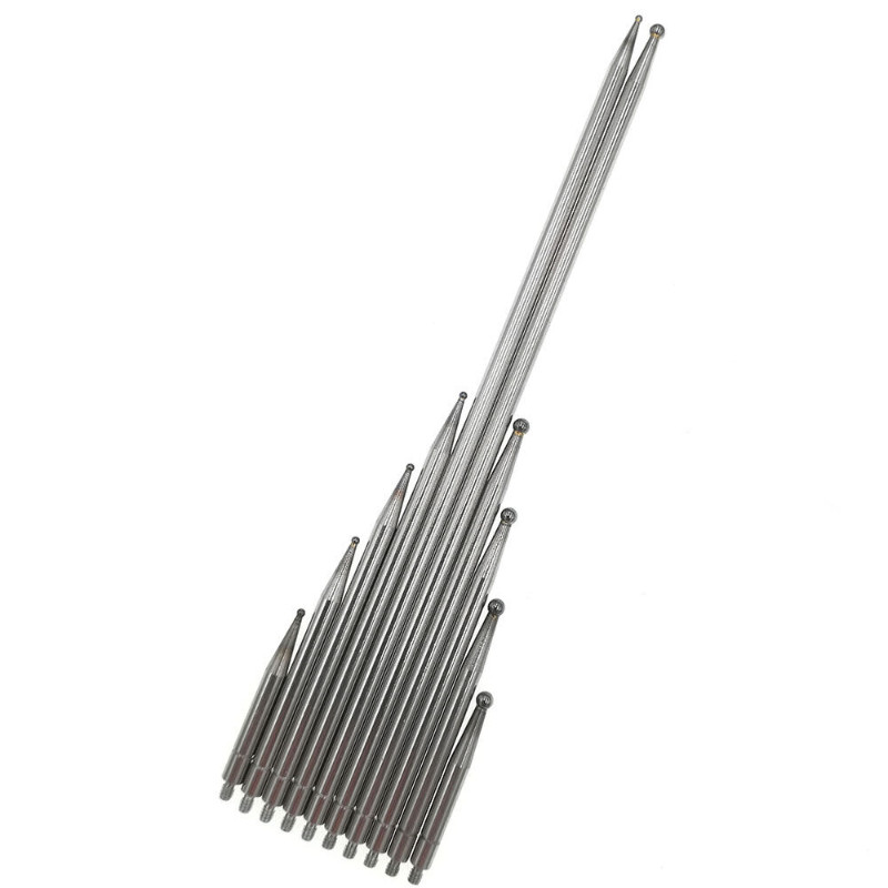 M1.6 Thread Shank Carbide Contact Points for Dial Test Indicator Long Rod Stem