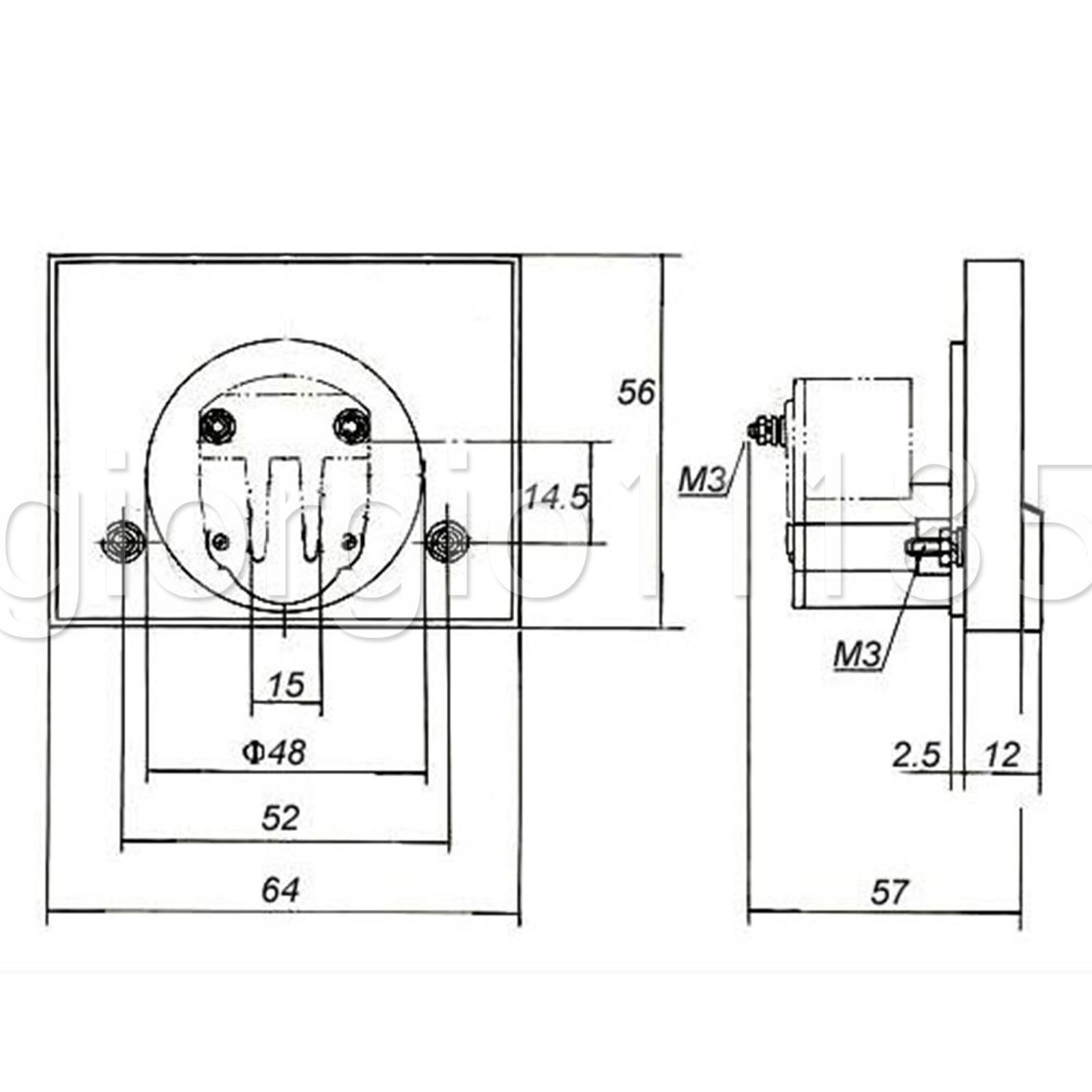 Analog AMP Current Panel Meter Gauge AC 0-20A 85L1 &Current Transformer