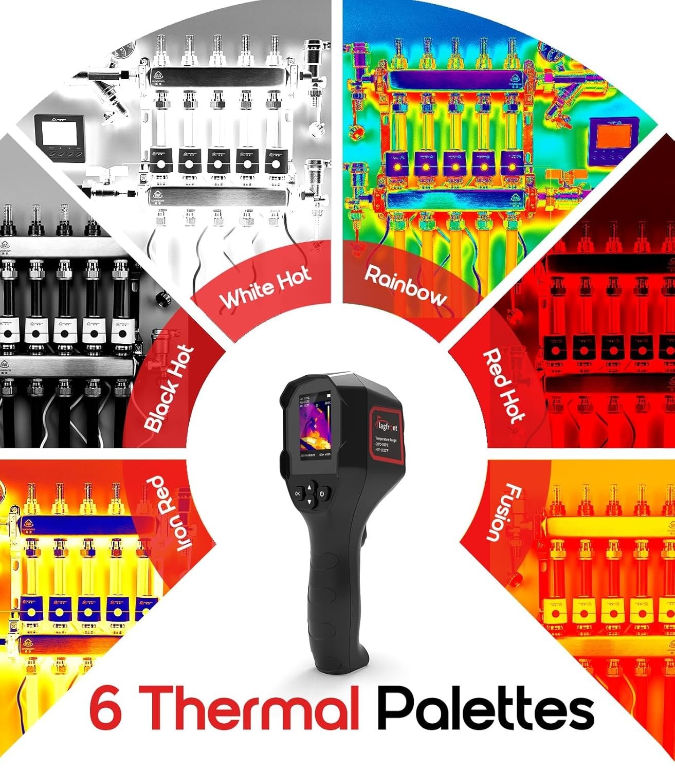 Handheld Thermal Camera – 240×240 Resolution, -4°F to 1022°F