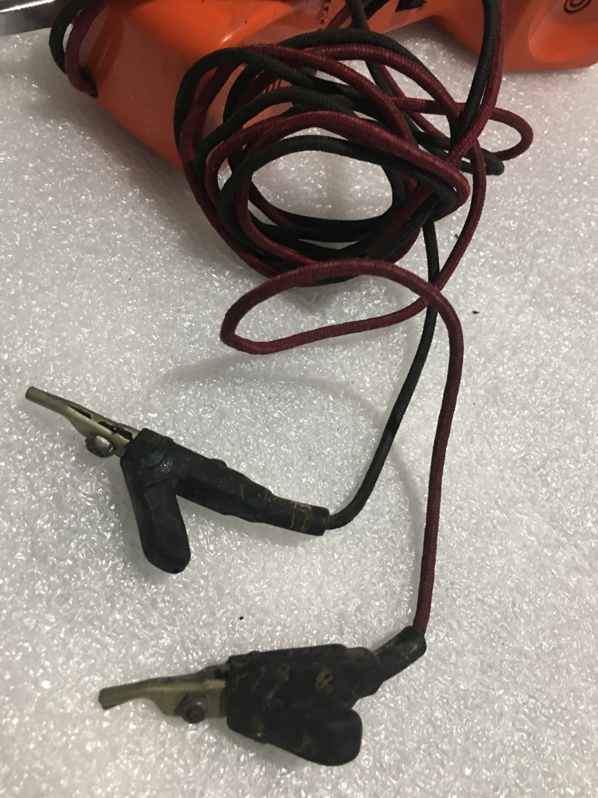 Vintage AT&T Push Button Lineman’s Handset “Butt Set” Orange Black W/Cables