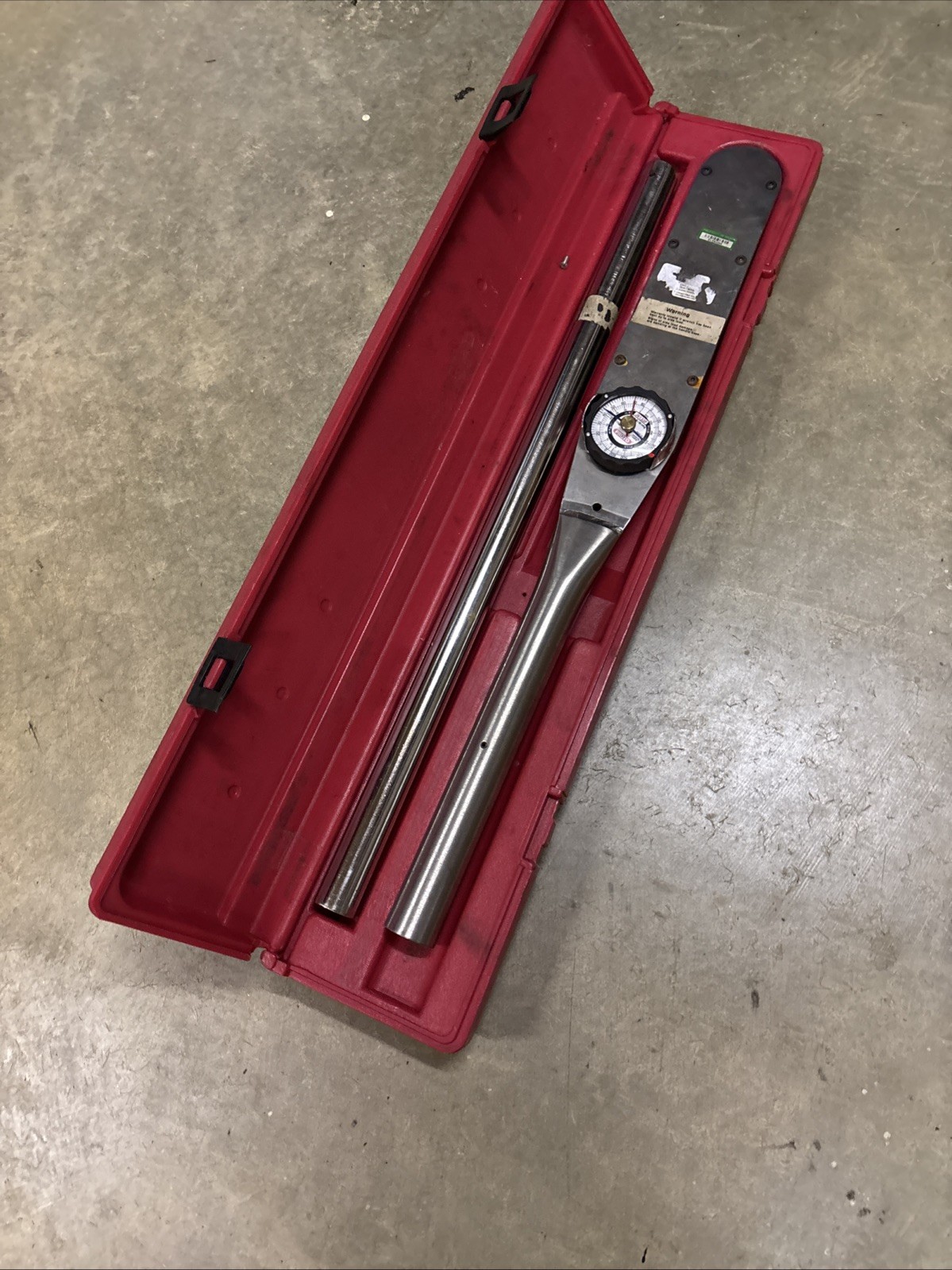 PROTO 3/4″ Dial Torque Wrench 0-600 Ft/Lb Fixed Head 46-1/2″ OAL J6133F