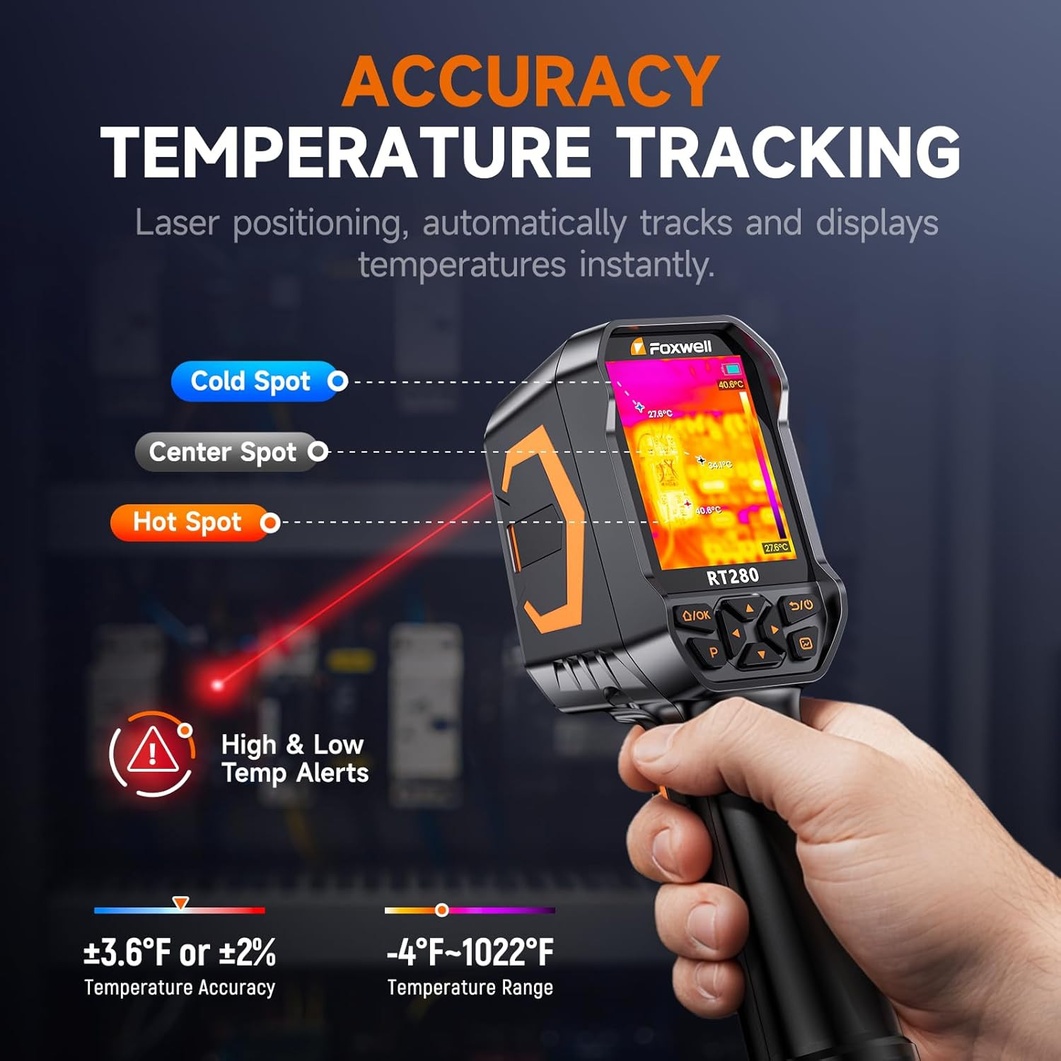 320 X 240 2.8″ LCD Screen Thermal Camera Handheld Infrared Cameras with Laser