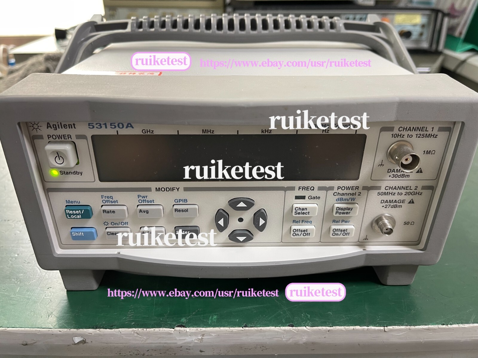 Agilent Keysight 53150A 10Hz-20GHz CW Microwave Frequency Counter _1096