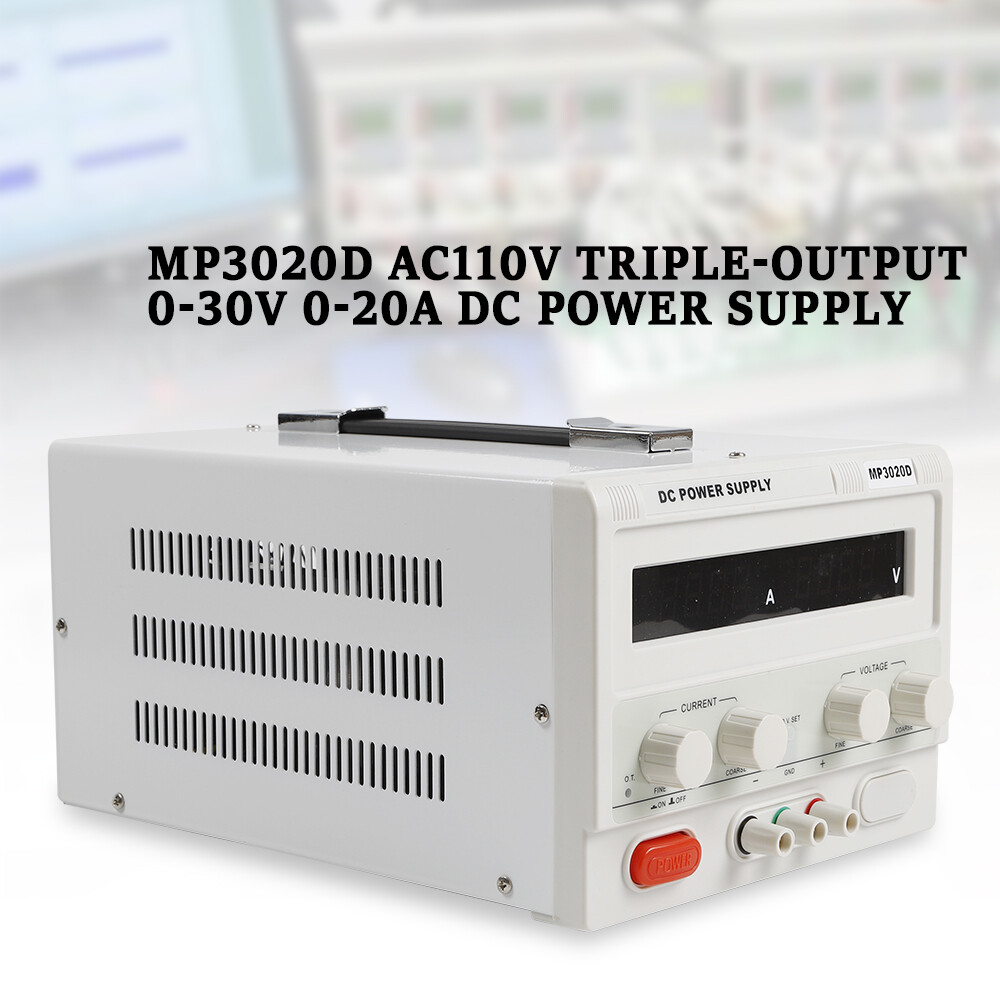 0-20A 0-30V Benchtop Lab DC Regulated Power Supply Variable Test Power Source