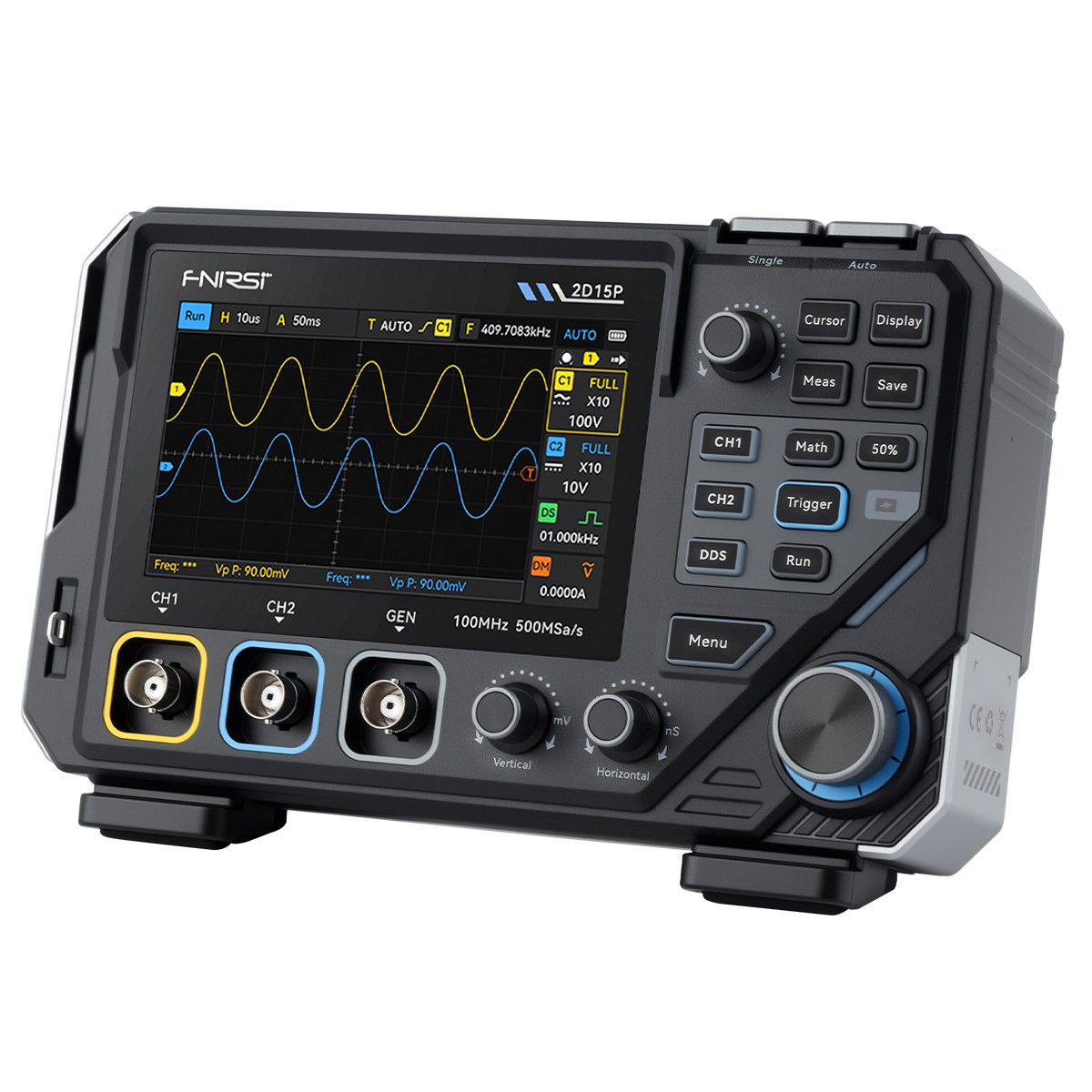 FNIRSI 2D15P Touchscreen Digital Oscilloscope Multimeter Signal Generator ..