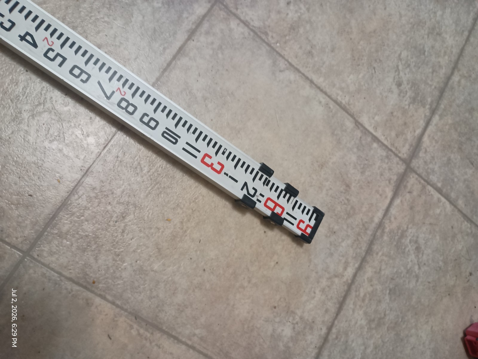 Northwest Surveyor Grade Rod 9ft Aluminum 3 Section Survey Tool