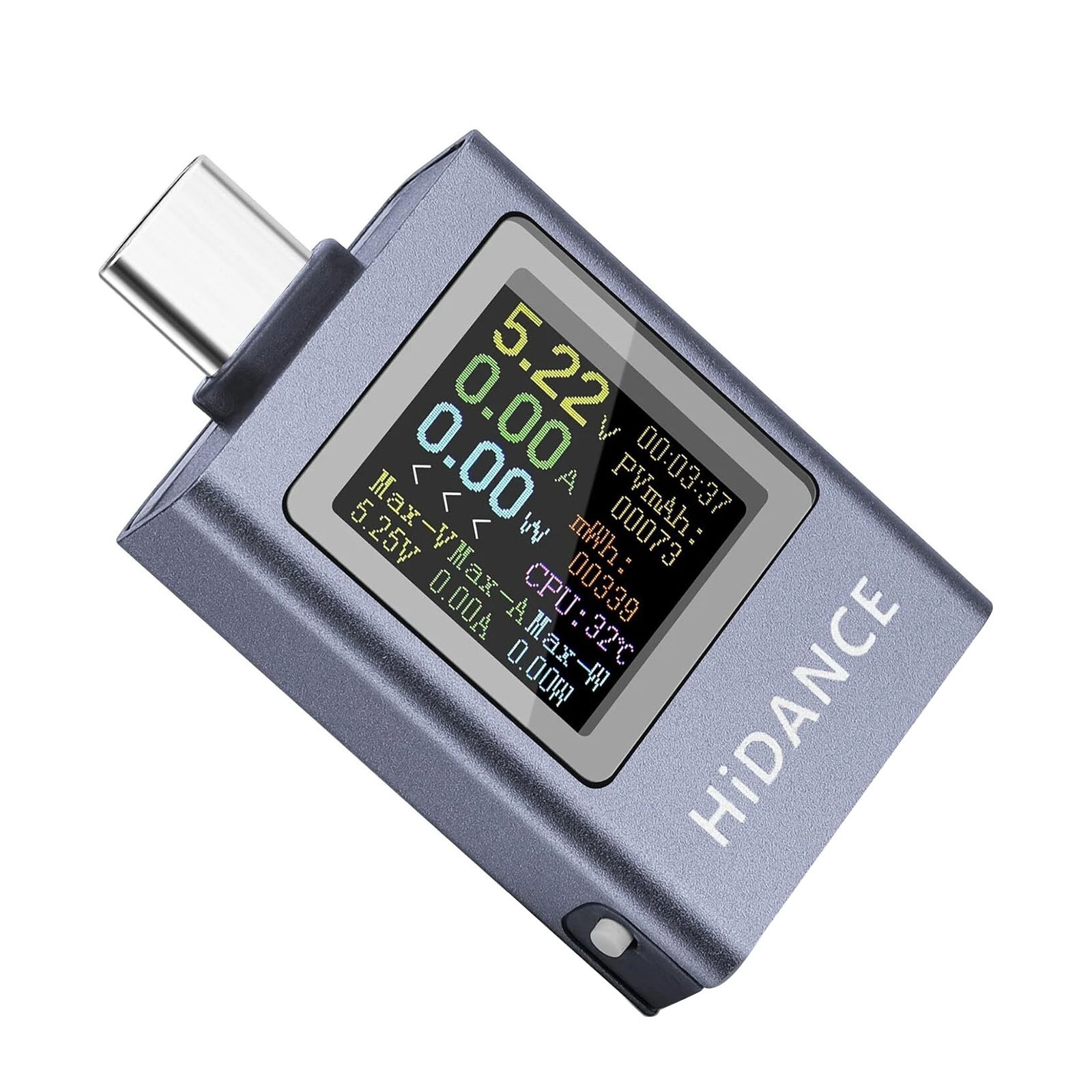 USB C Power Bank Tester Capacity Detection 50V Input PD3.1 Support Color Screen