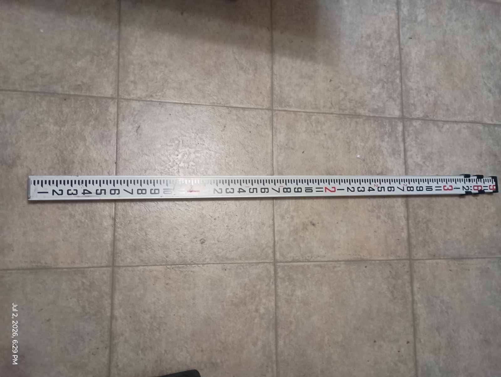 Northwest Surveyor Grade Rod 9ft Aluminum 3 Section Survey Tool