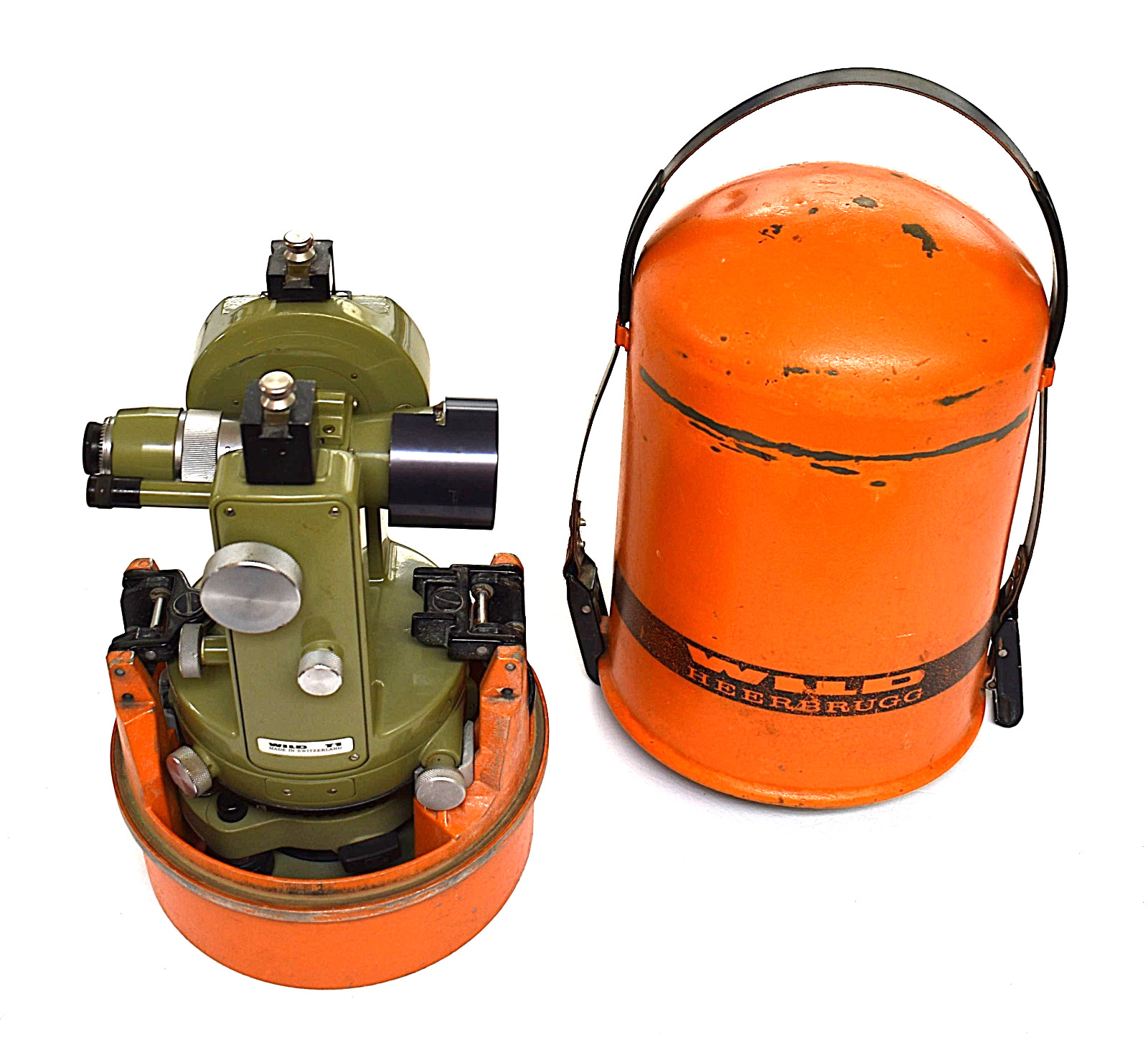 Wild Heerbrugg Theodolite T1 Survey Instrument w/Travel Case Switzerland