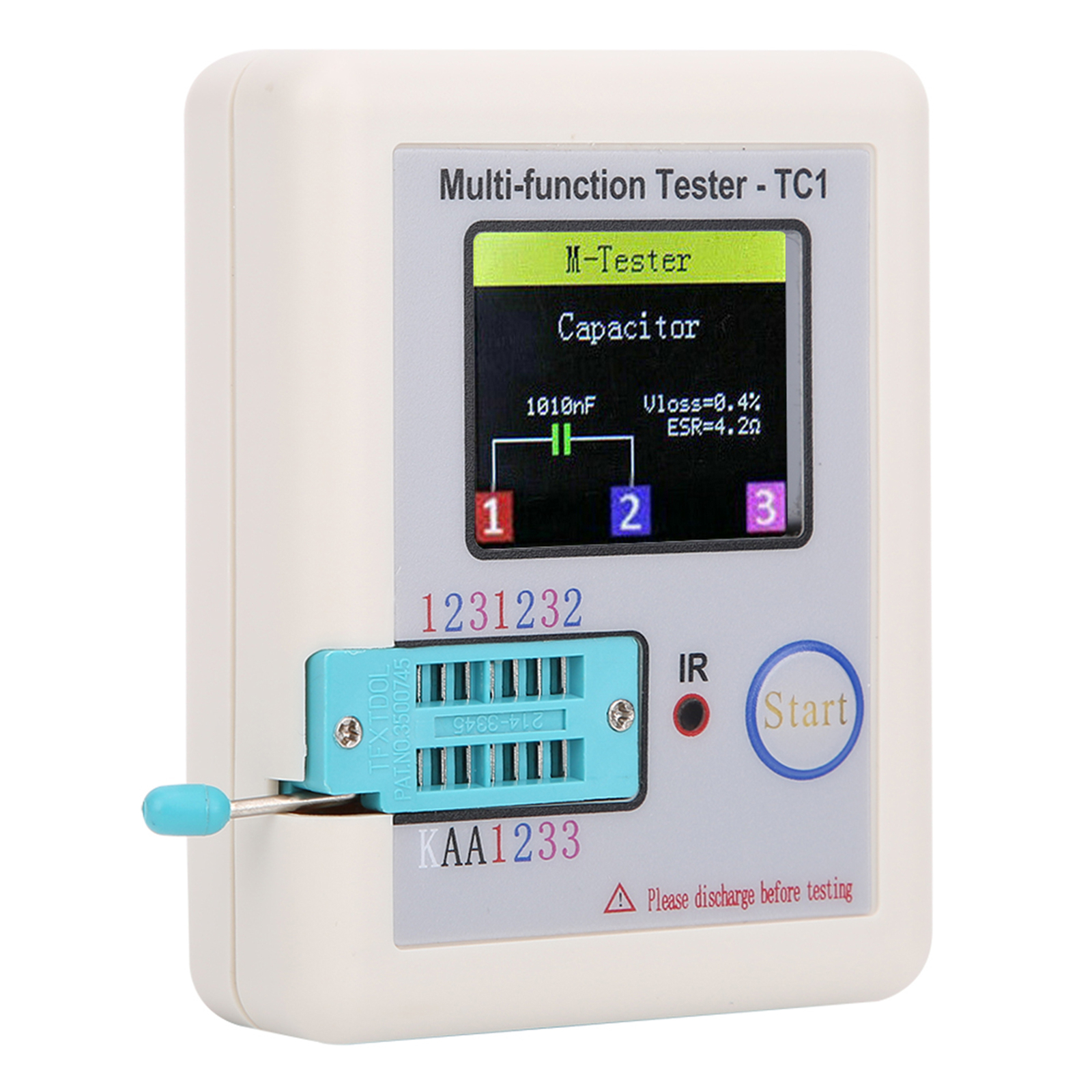 Multi-function Transistor Tester 3.5in TFT Screen LCR TC1 For Capacitor Diodes