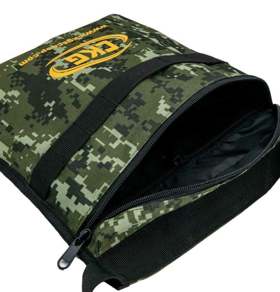CKG Metal Detecting Pouch Bag Storage Carry Waist Case Portable Camouflage
