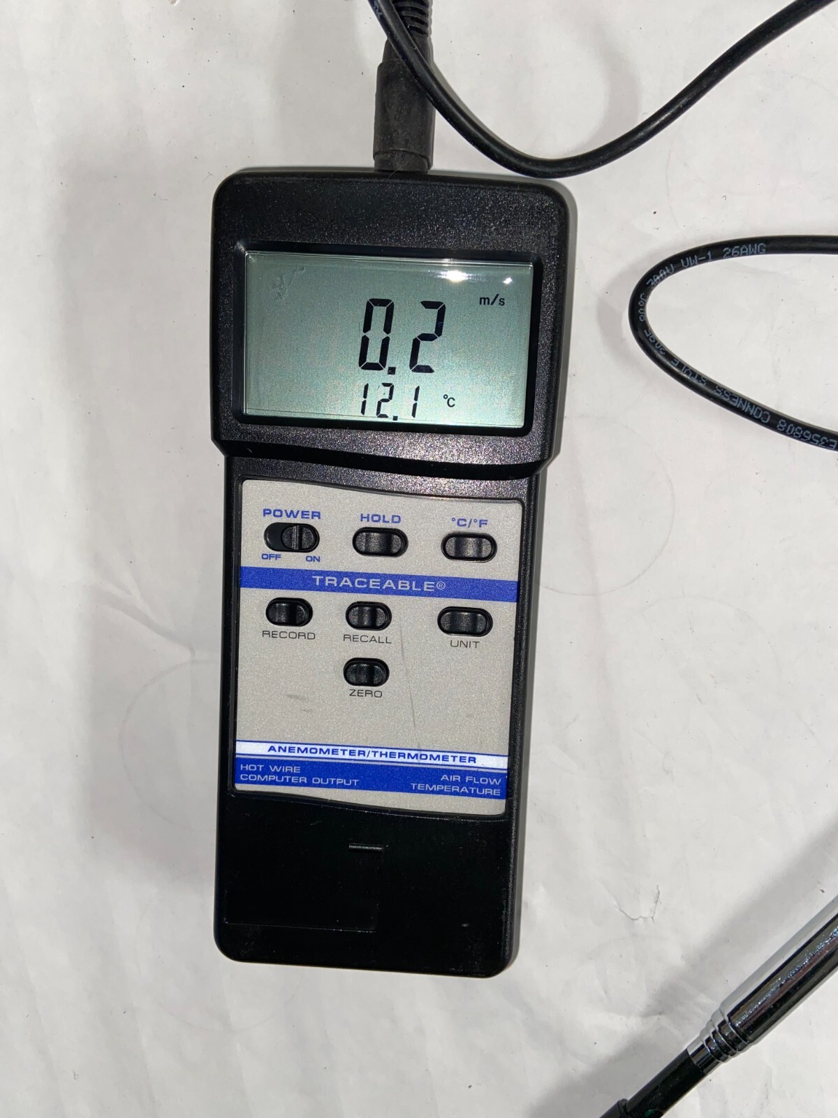VWR / Traceable 4330 Hot Wire Anemometer / Thermometer w/ Telescopic Probe