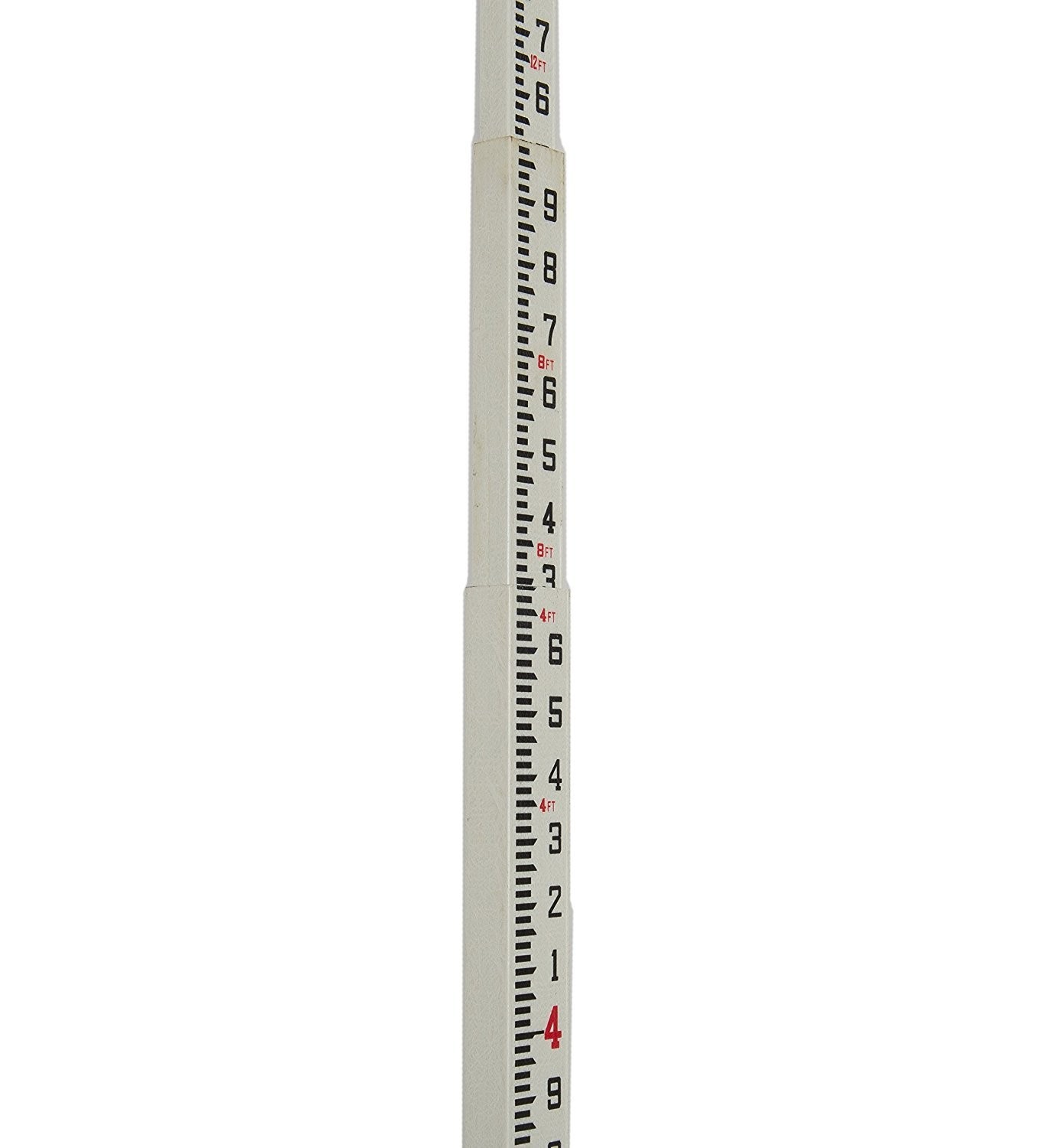 AdirPro 25 ft Fiberglass Telescoping Grade Rod 6-Section Rectangular Leveling Ro