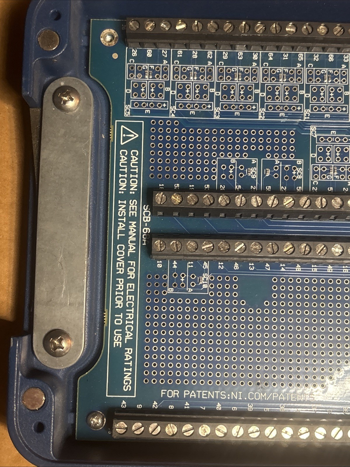 National Instruments SCB‑68A Shielded 68‑Pin I/O Connector Terminal Block