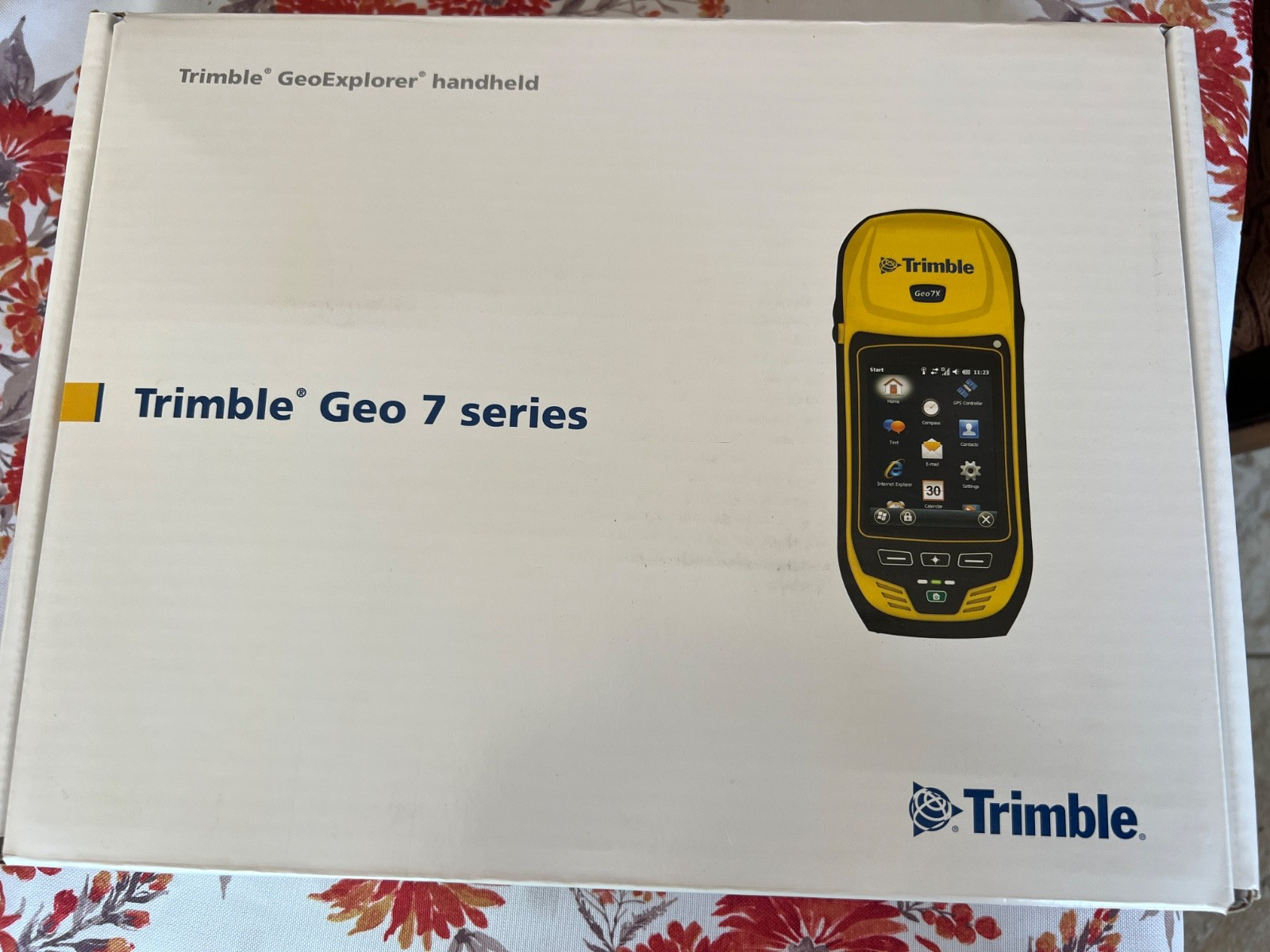 New in box (12/ 2014) Trimble Geo 7X – rangefinder, car charger, monopole, more!